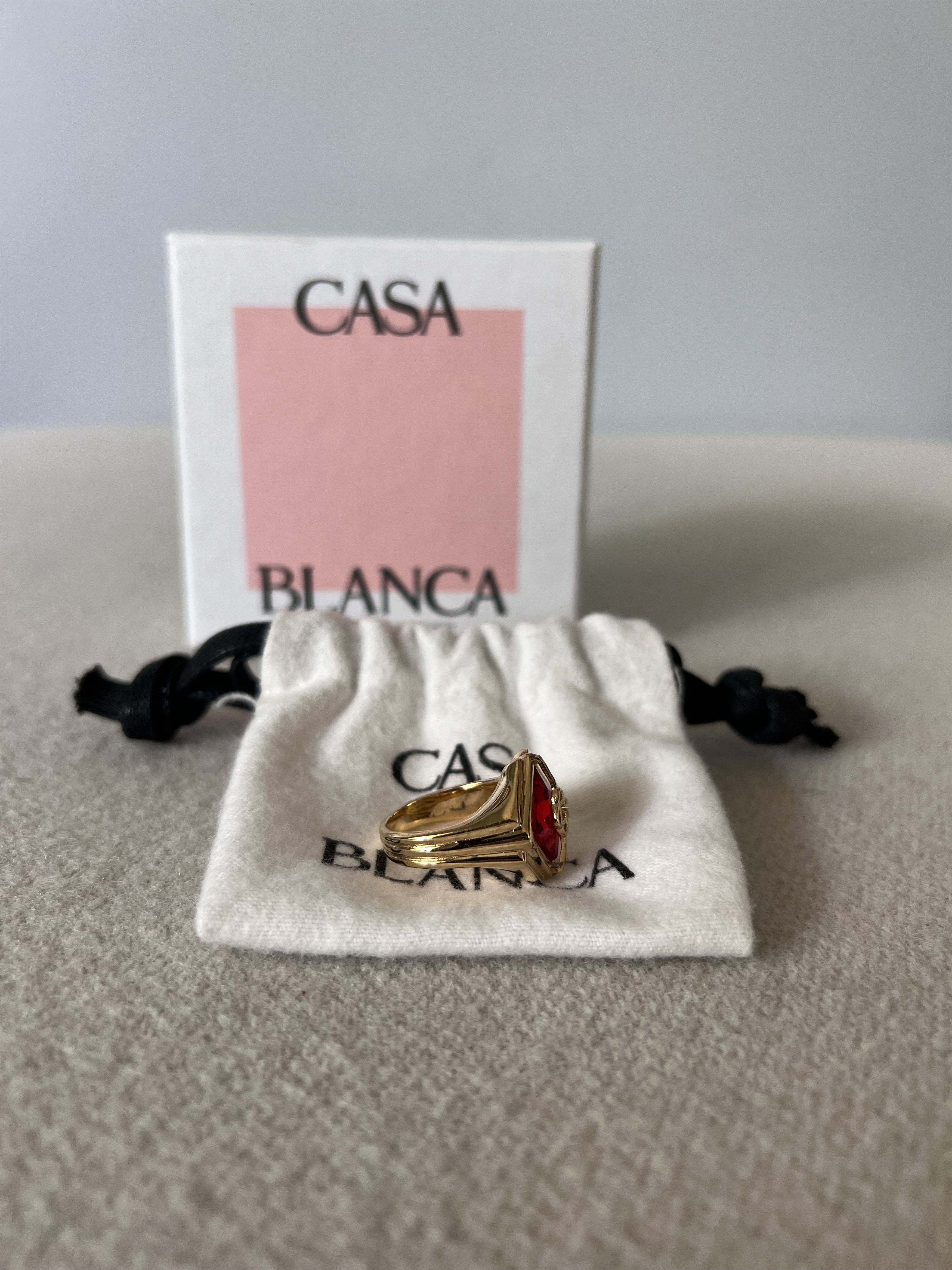 Casablanca LARGE Casablanca Casa Signet Ring in Gold Size ONE SIZE - 3 Thumbnail