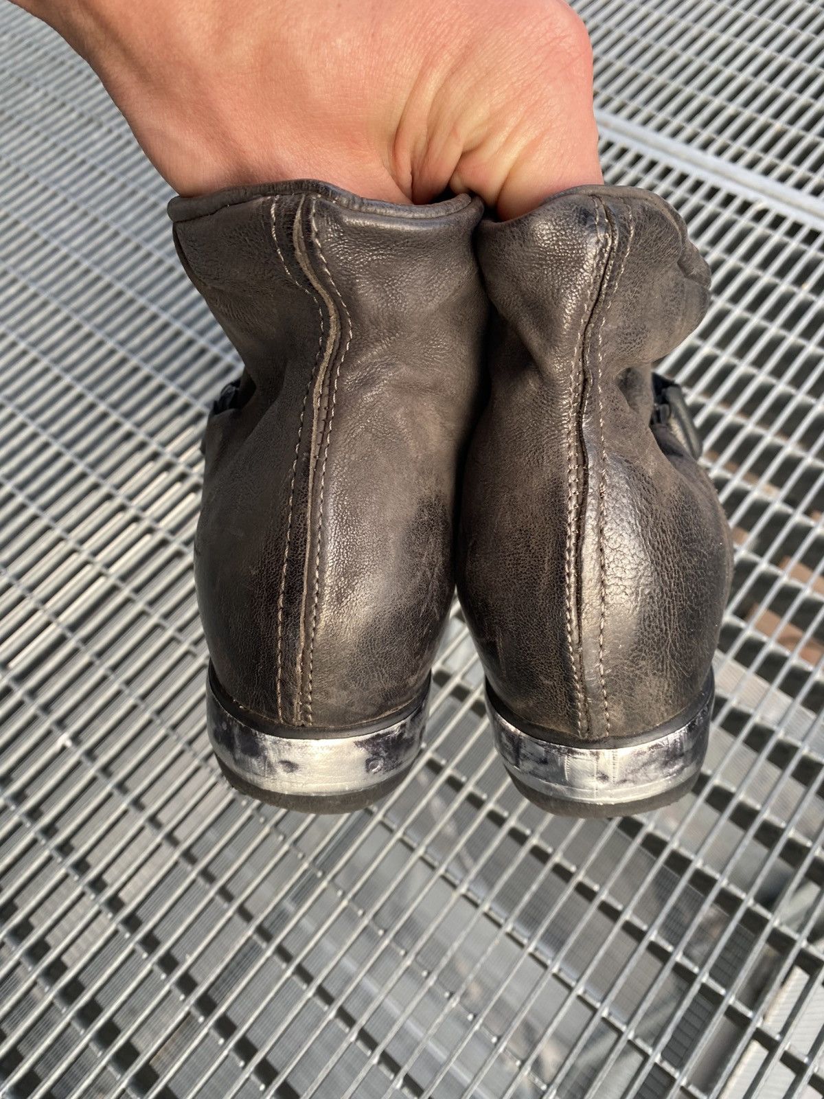 A.S.98 A.S.98 Avant-garde Leather Ankle Wadge Boots Size US 8 / IT 38 - 5 Thumbnail