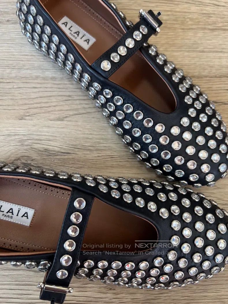 Alaia Alaia Black Trim Women's Ballet Dance Shoes Size US 5.5 / IT 35.5 - 5 Thumbnail