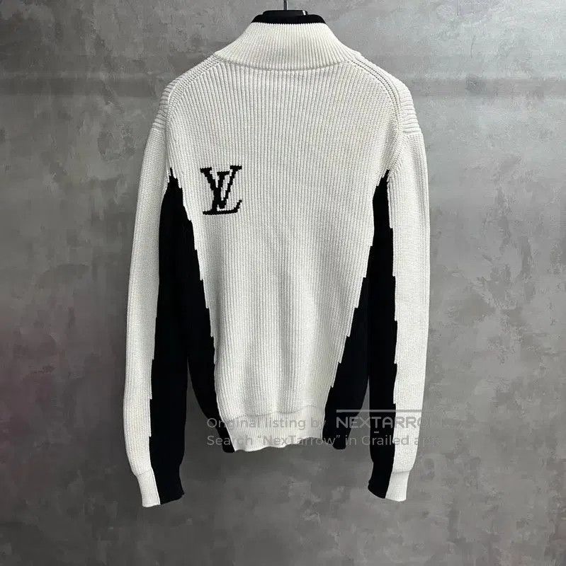 Louis Vuitton Louis Vuitton White Wool Male Knitted Sweater . Size US S / EU 44-46 / 1 - 2 Thumbnail
