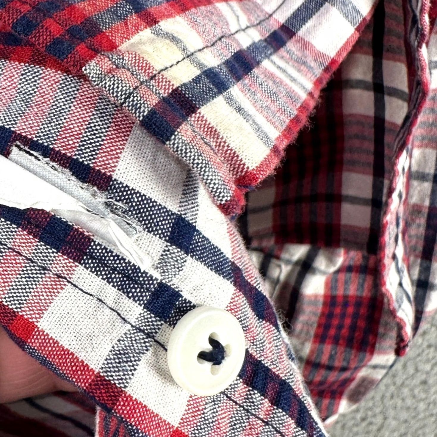 J.Crew J. Crew Shirt Button Up Mens XL Red Blue Plaid Long Sleeve Pockets Regular Fit Size US XL / EU 56 / 4 - 6 Thumbnail