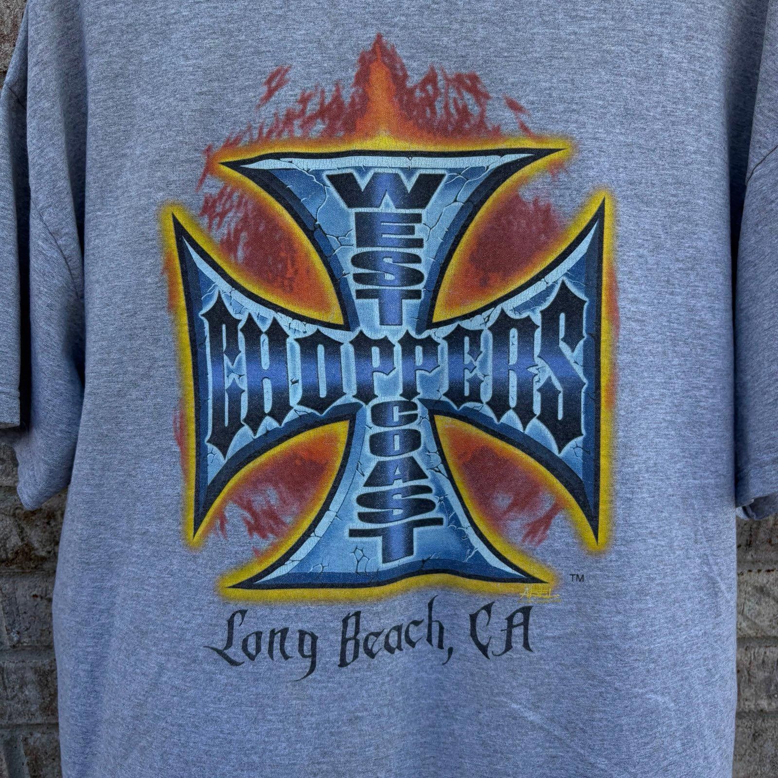 West Coast Choppers Vintage West Coast Choppers Tshirt Size US XL / EU 56 / 4 - 4 Thumbnail