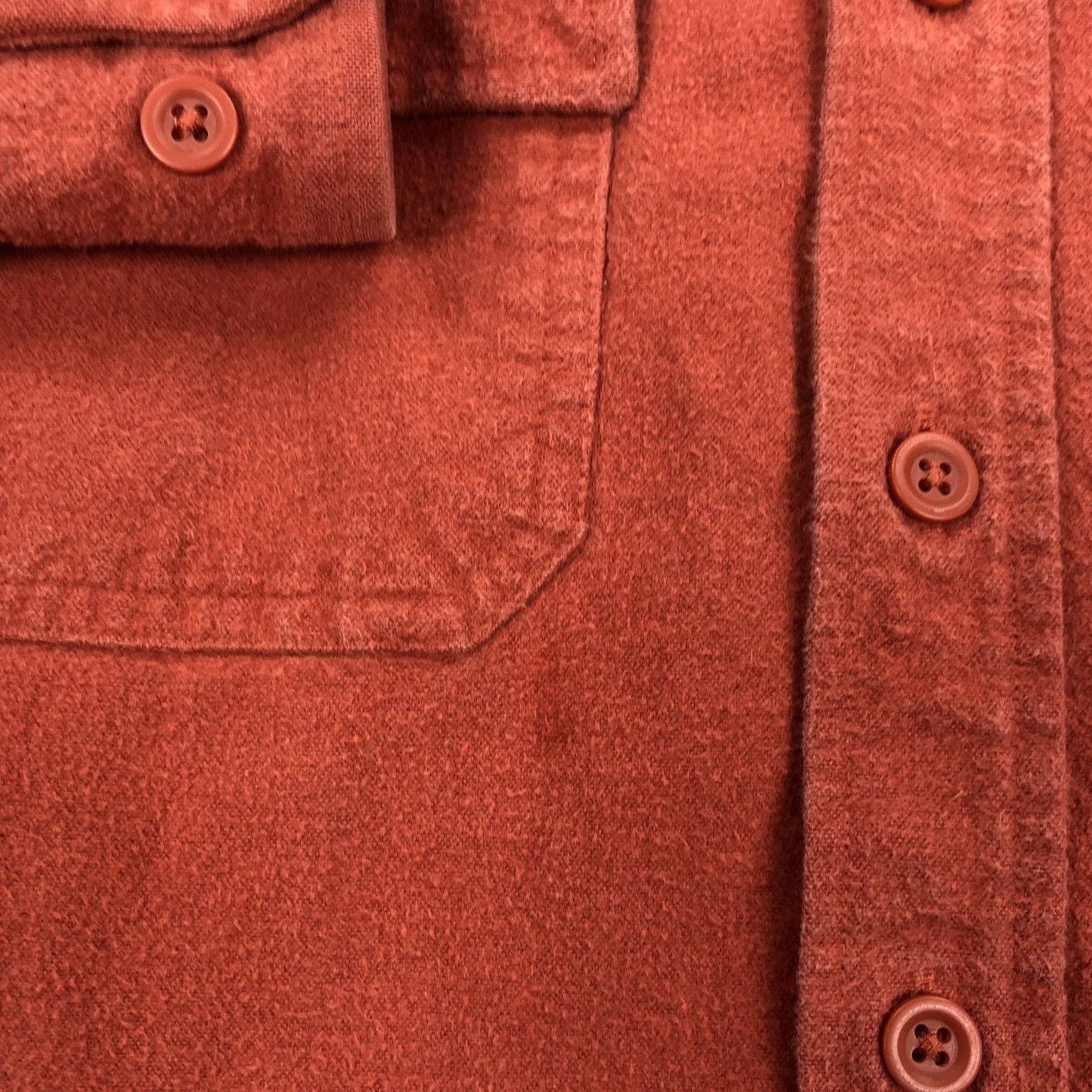 Vintage VINTAGE L.L.Bean Shirt Chamois Cloth Button-Down Long Sleeve Orange Mens Large Tall Shirt Size US L / EU 52-54 / 3 - 5 Thumbnail
