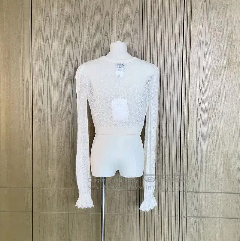 Chanel Chanel White Alpaca Wool Puff Sleeve Cardigan . Size S / US 4 / IT 40 - 2 Thumbnail