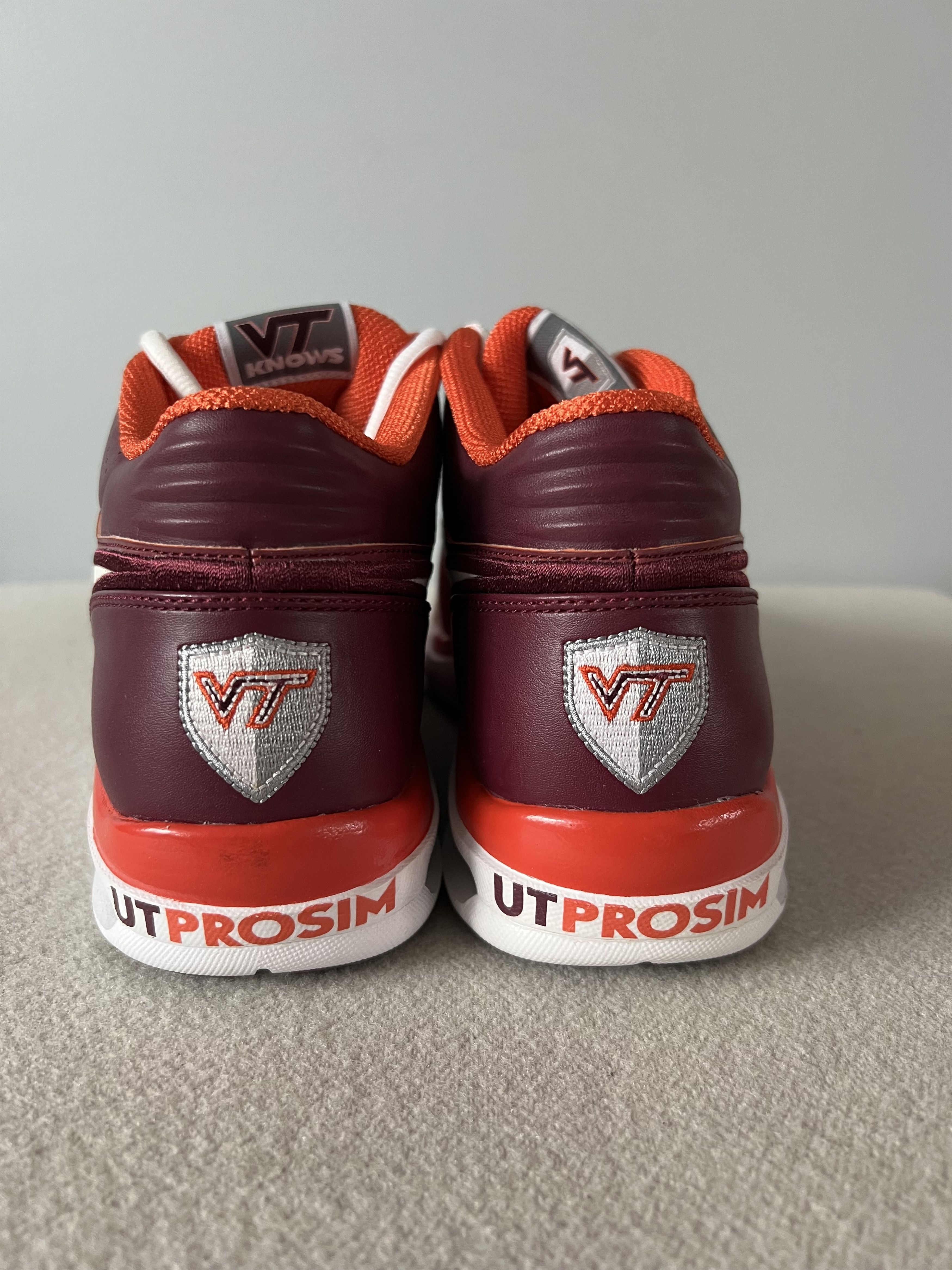 Nike Sample Nike PE Virginia Tech Trainer 1 Mid in White Size US 9 / EU 42 - 5 Thumbnail