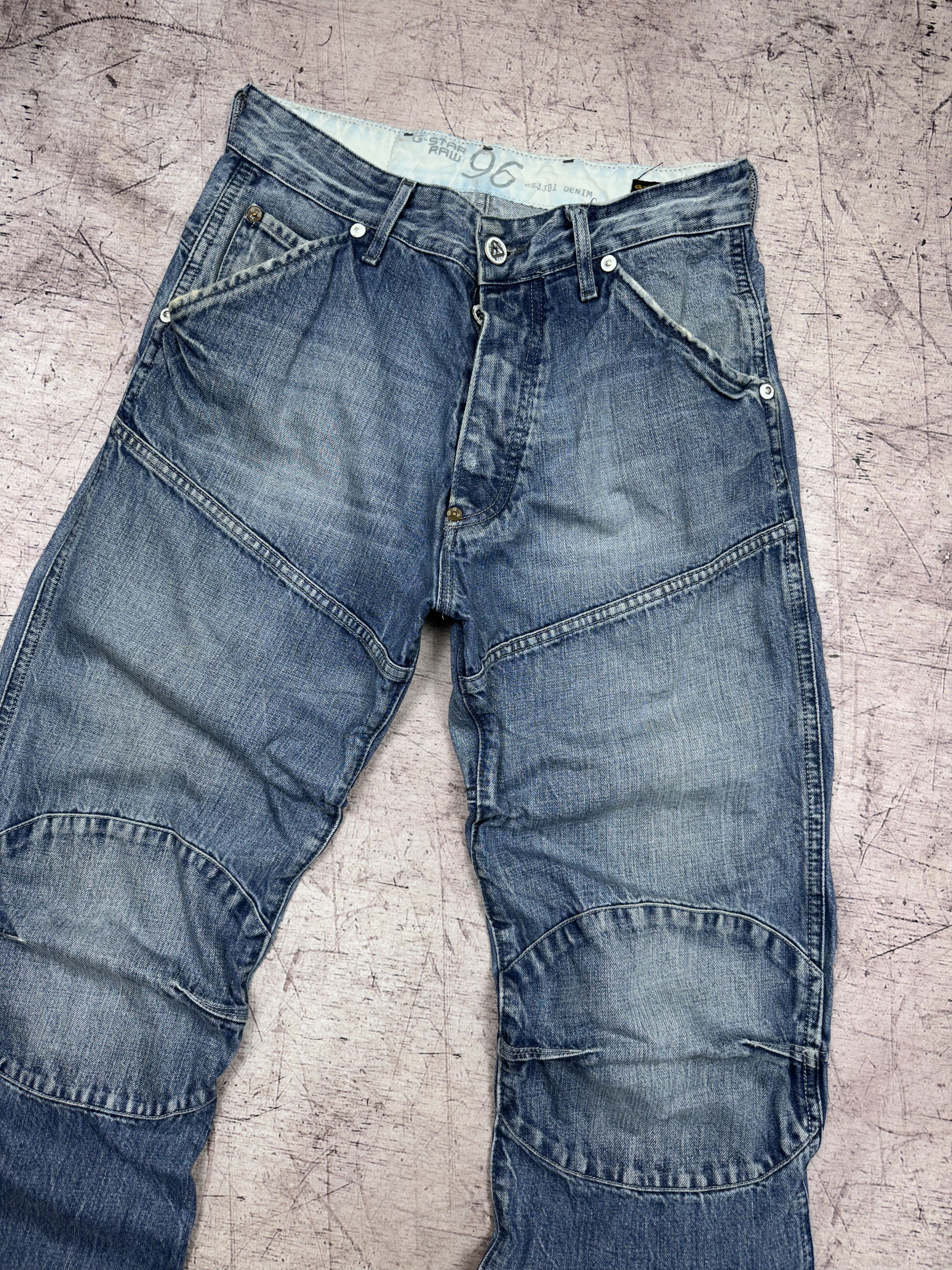 G-Star × Vintage G Star Raw Elwood Vintage Mens Denim Pants Double Knee Jeans Size US 30 / EU 46 - 2 Thumbnail