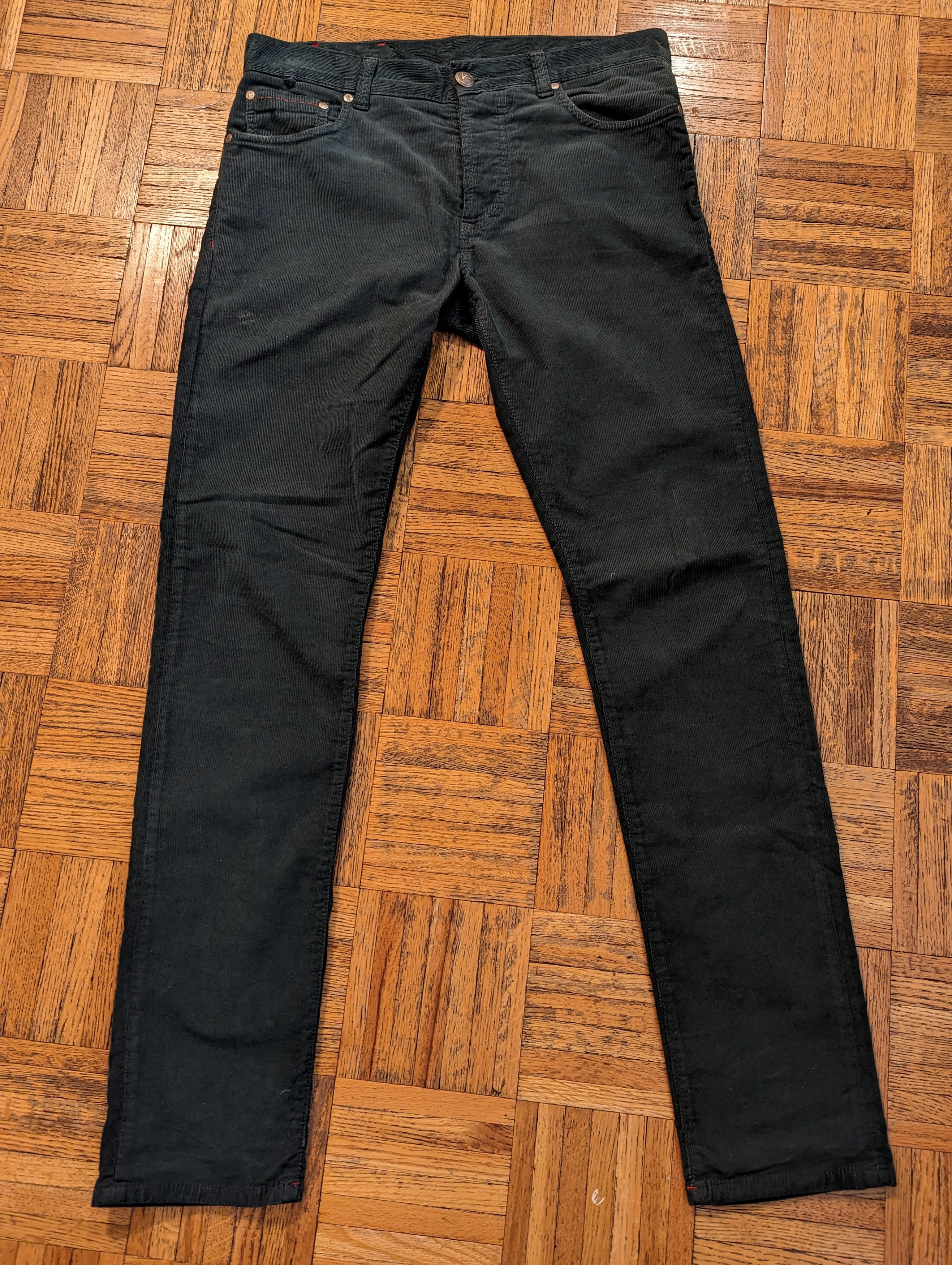 image of Isaia Pants, Made In Italy in Green, Men's (Size 32)