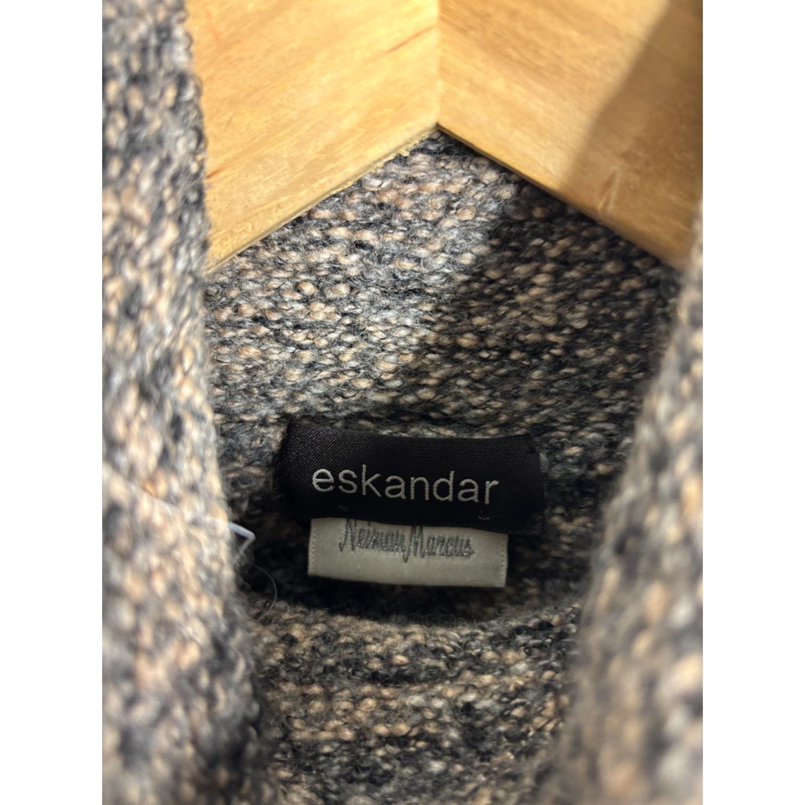 eskandar Eskandar Sweater Womens One Size Gray Merino Wool Turtleneck Oversized Knit Size ONE SIZE - 3 Thumbnail