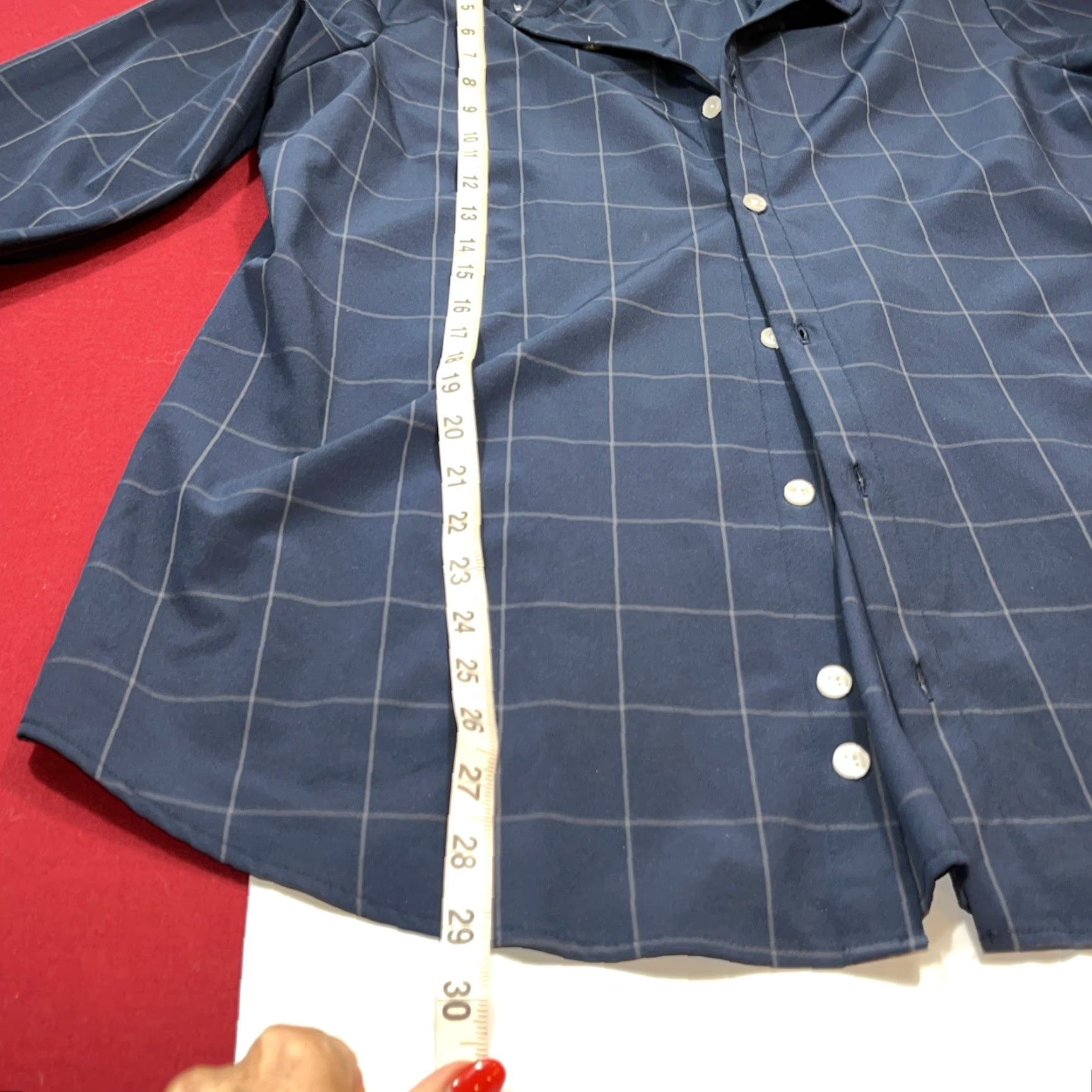 Mizzen+Main Mizzen+Main BLUE WIDE checkered SHIRT Leeward Standard Fit Button up Mens Med Size US M / EU 48-50 / 2 - 6 Thumbnail