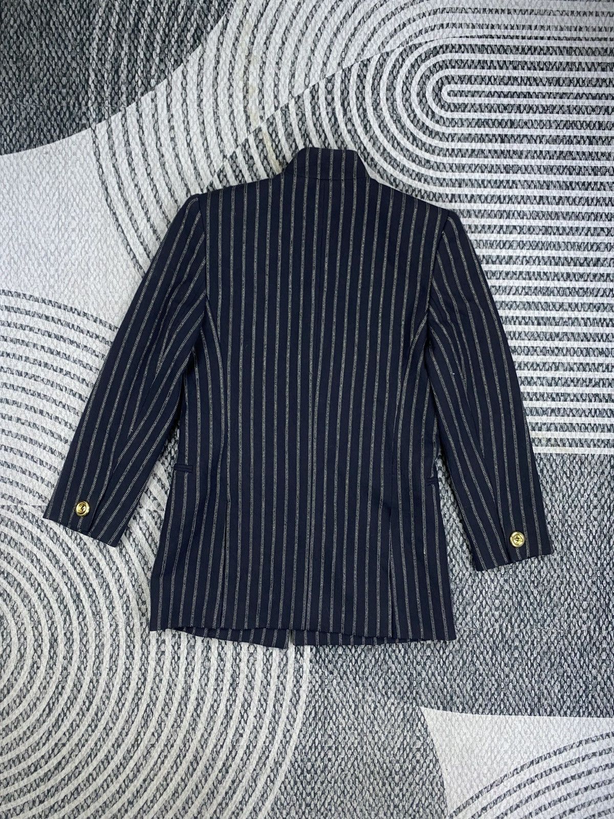 Christian Dior Monsieur Vtg Christian Dior Single Button Striped Blazer Style Jacket Size M / US 6-8 / IT 42-44 - 3 Thumbnail