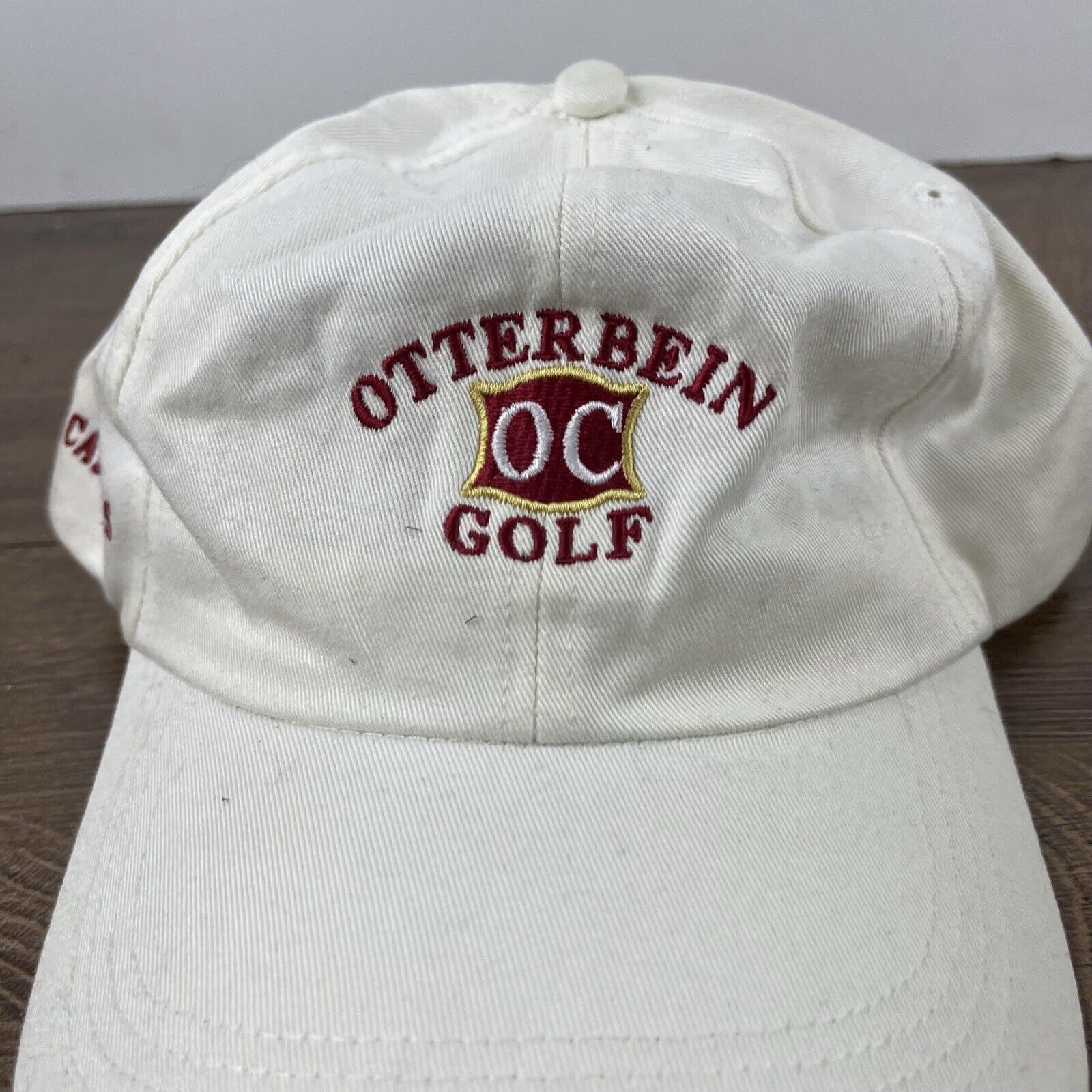 Other Otterbein College Golf Hat White Cap Hat Adjustable Hat Whit Size ONE SIZE - 7 Thumbnail