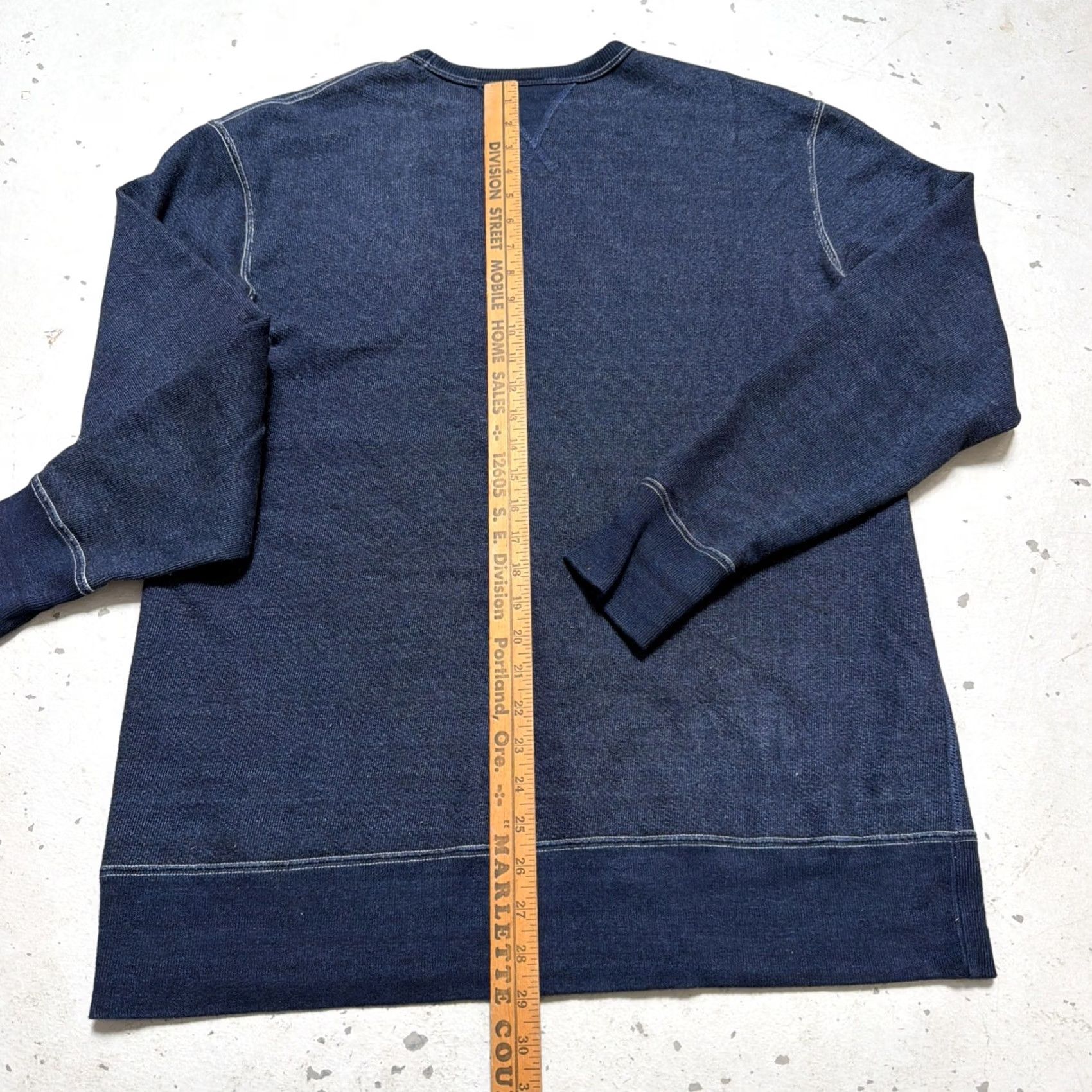 Vintage Samurai Jeans Co. Indigo Double V All Cotton Heavy Sweatshirt XXL Size US XXL / EU 58 / 5 - 7 Thumbnail