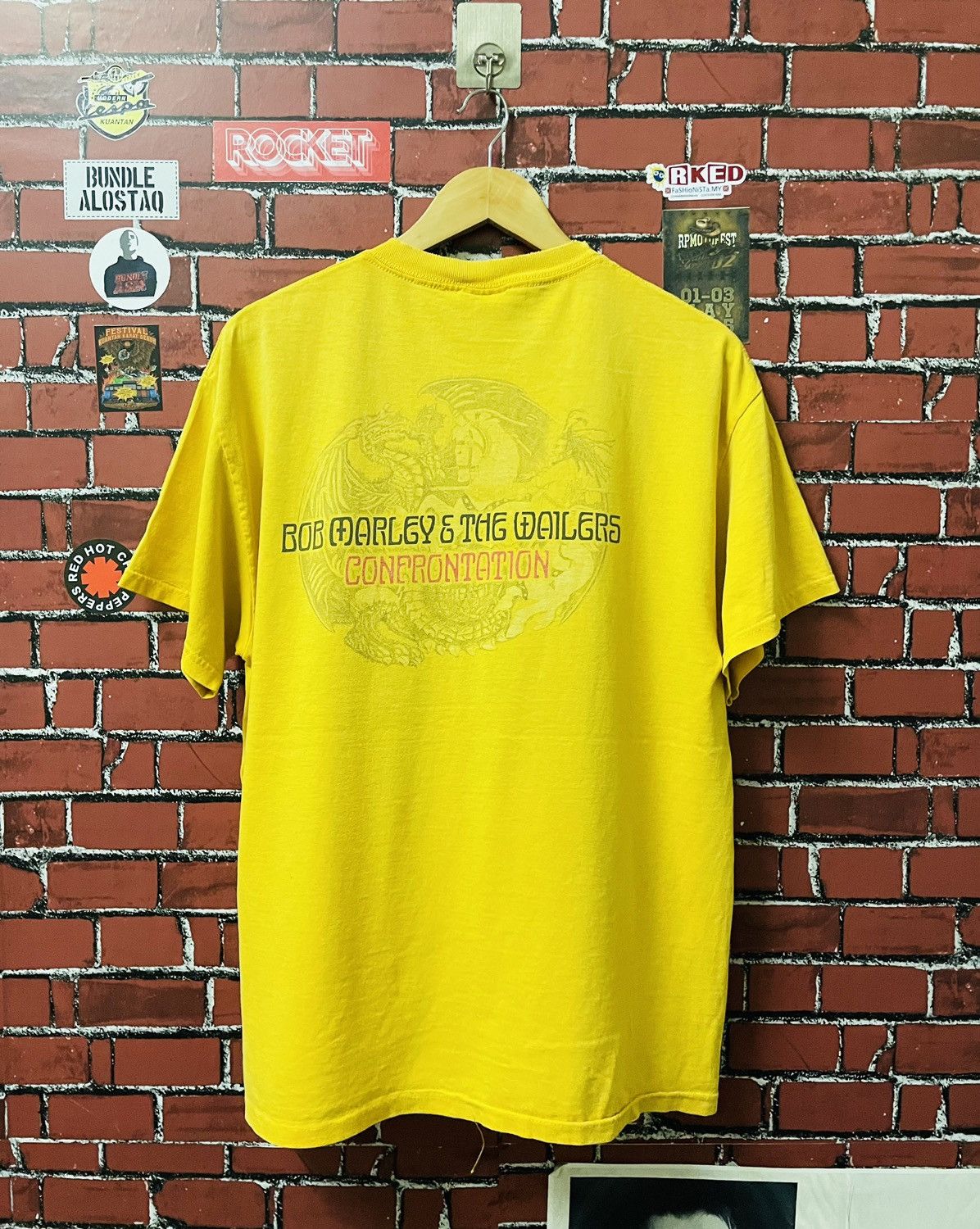 Bob Marley VINTAGE BOB MARLEY THE WAILERS ALBUM SHIRTS Size US L / EU 52-54 / 3 - 9 Thumbnail