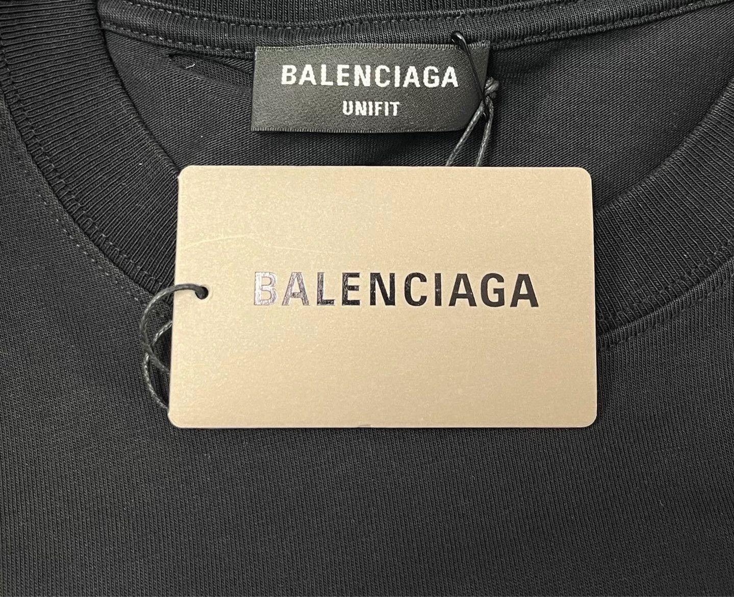 Balenciaga Balenciaga logo print distressed black men's XS Tee Size US XS / EU 42 / 0 - 4 Thumbnail