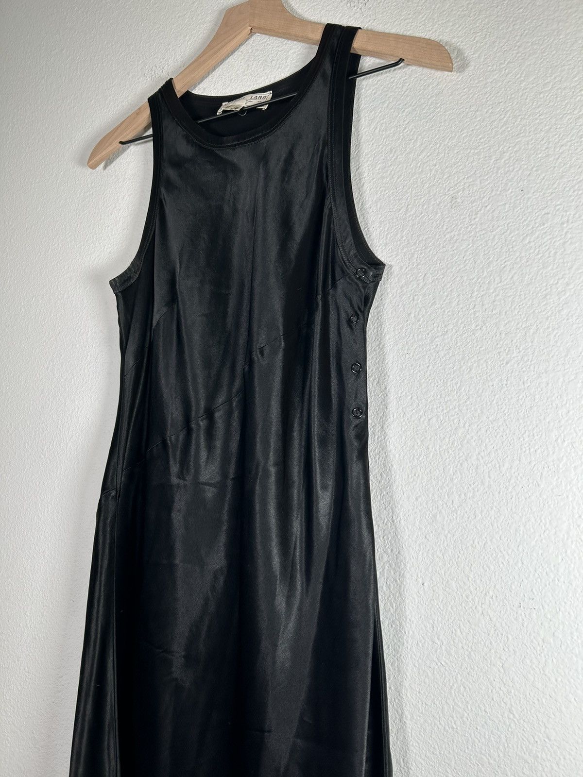 Helmut Lang 90’s Satin Silk Bias Cut mini Dress Size S / US 4 / IT 40 - 3 Thumbnail