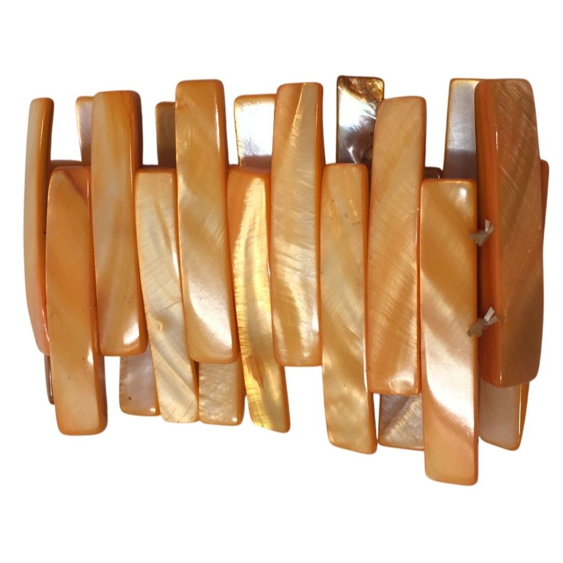 Other Women's Stretchy Chunky Orange Bracelet Size ONE SIZE - 5 Thumbnail