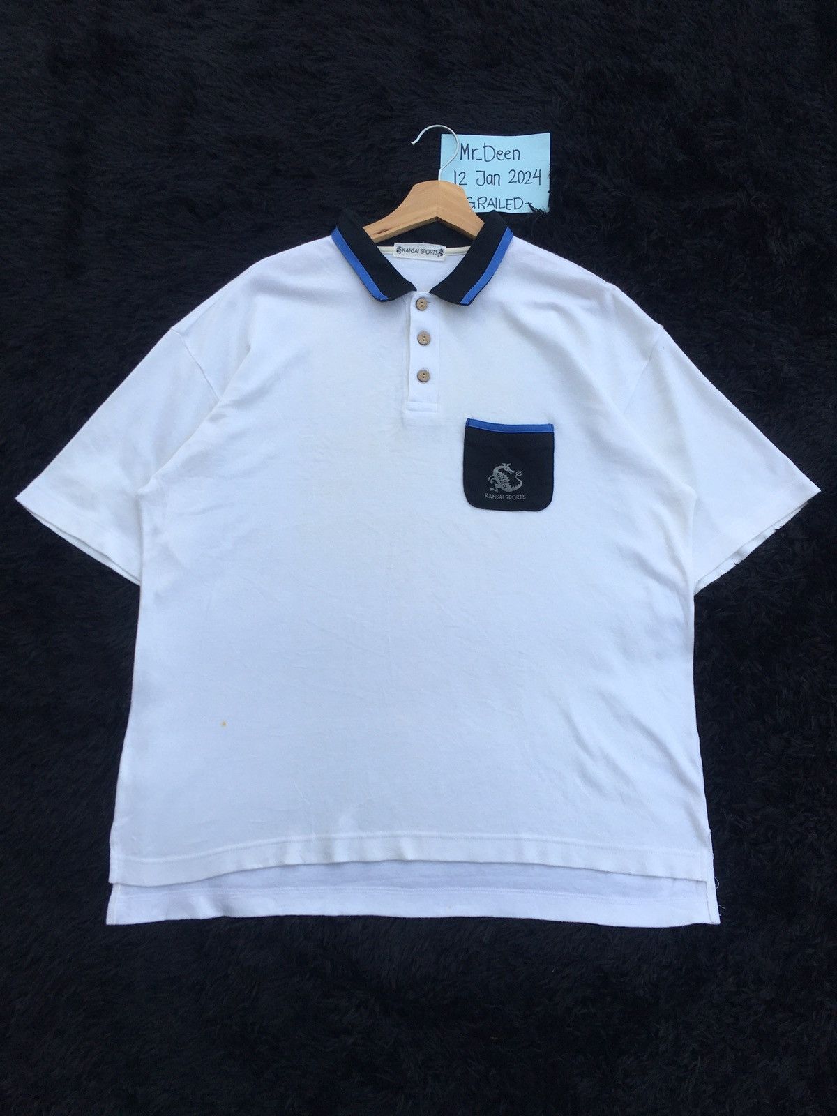 Kansai Yamamoto Rare Vintage 90s KANSAI Sports Polo Shirt Size US L / EU 52-54 / 3 - 7 Thumbnail