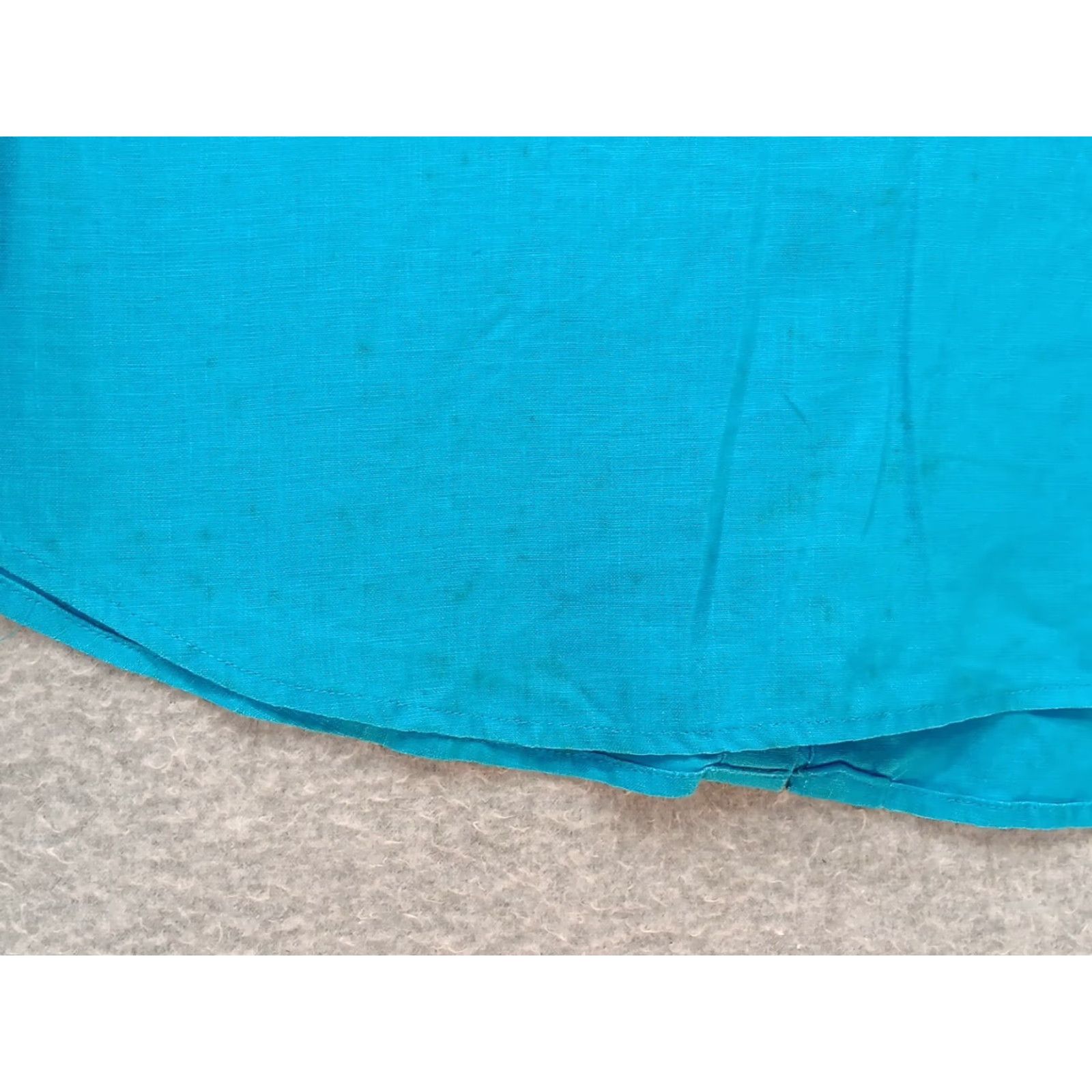 Ralph Lauren Lauren Ralph Lauren Shirt Women's XL Teal 100% Linen Long Sleeve Button Up Size XL / US 12-14 / IT 48-50 - 6 Thumbnail