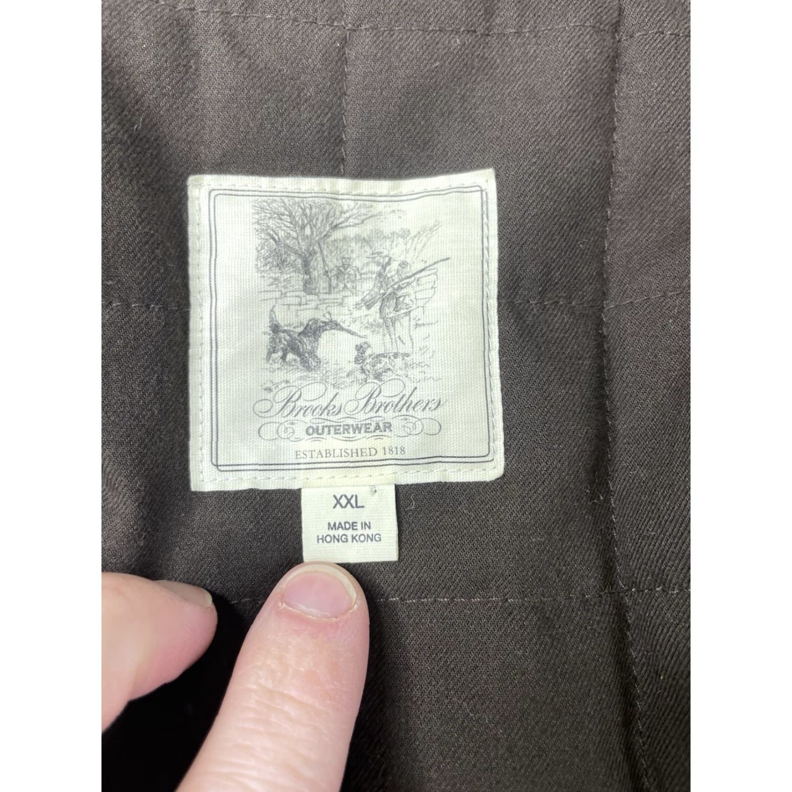 Brooks Brothers Brooks Brothers Loro Piana Rain System Chore Coat Jacket Mens 2XL Tan Cotton Twill Corduroy Coat Mens Regular Jacket Size US XXL / EU 58 / 5 - 2 Thumbnail