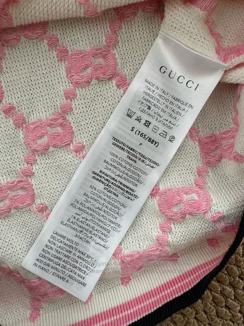 Gucci Gucci Classic GG pattern full-print knitted short sleeves Size S / US 4 / IT 40 - 9 Thumbnail