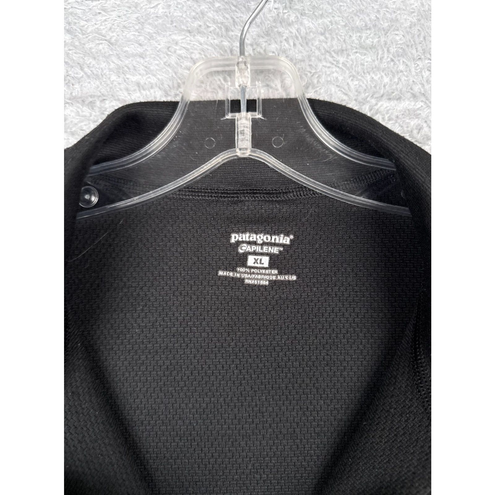 Patagonia Patagonia Shirt Men XL Black Capilene 1/4 Zip Polyester Long Sleeve Size US XL / EU 56 / 4 - 7 Thumbnail