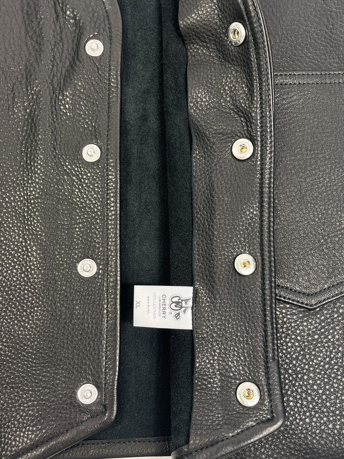 Cherry LA LEATHER BIKER VEST Size US XL / EU 56 / 4 - 5 Thumbnail