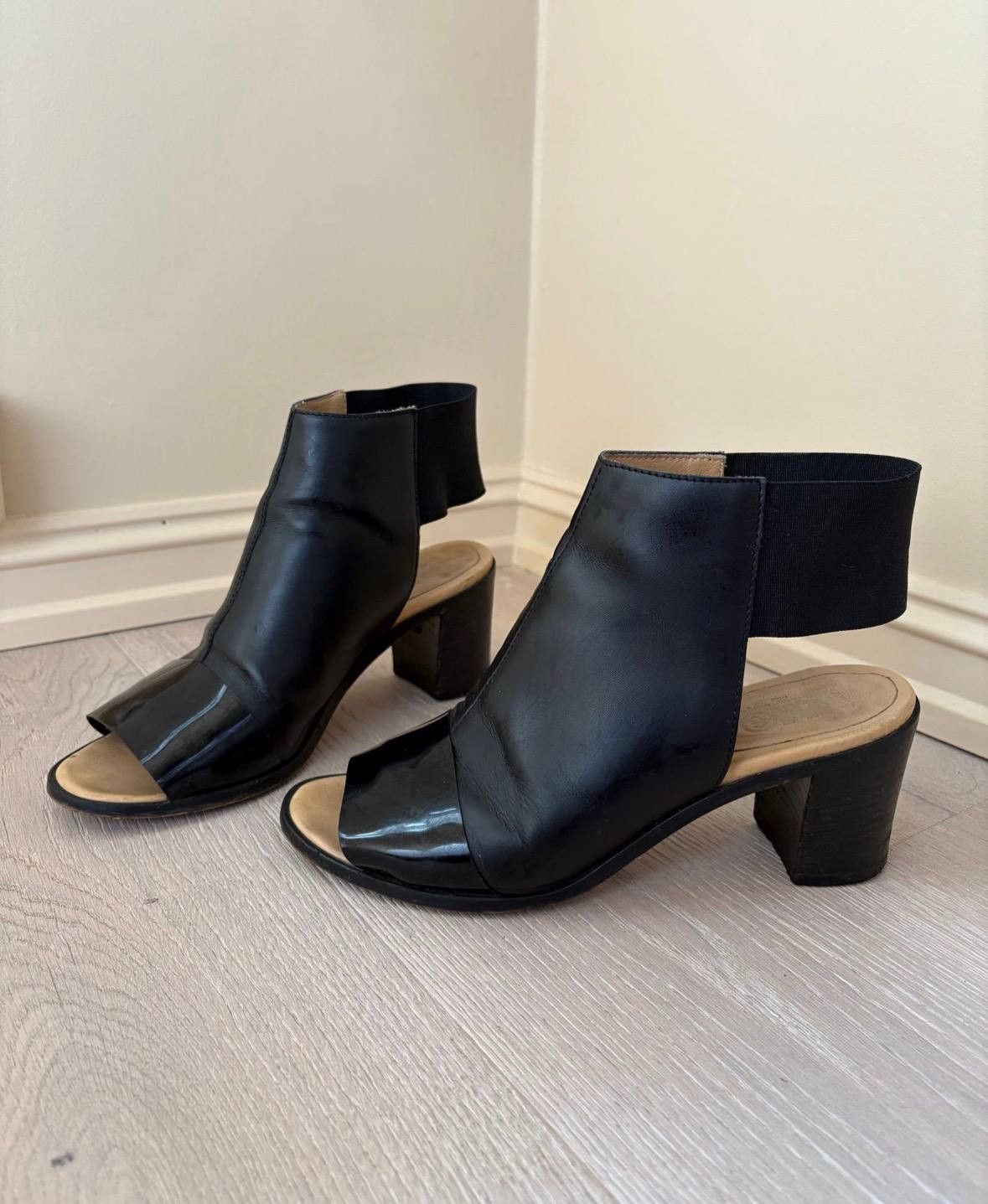 MM6 MM6 Maison Martil Margiela Leather Slingback Sandal Black Size US 7.5 / IT 37.5 - 1 Thumbnail