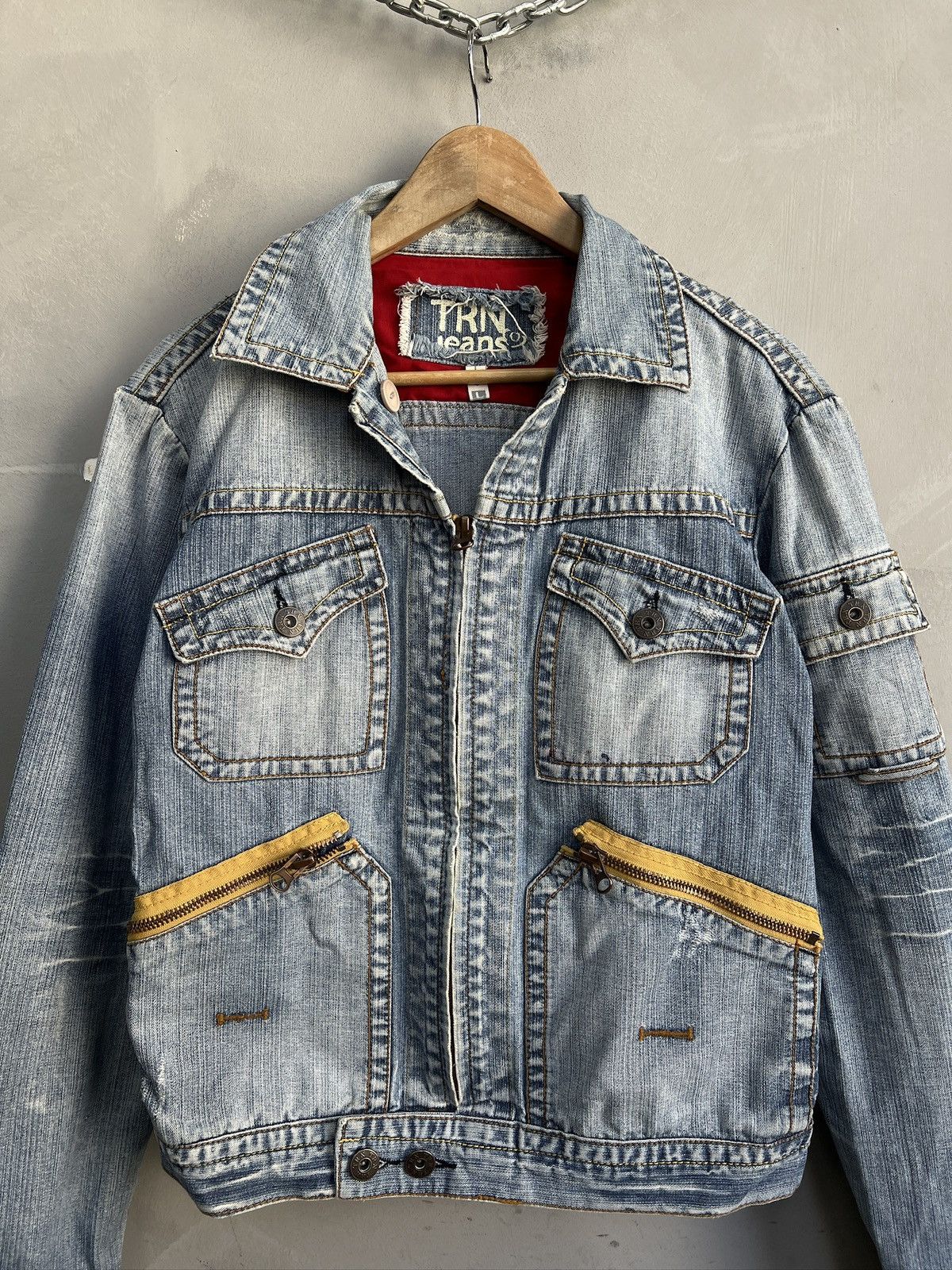 Diesel Vintage denim distressed cropped trucker jacket diesel y2k Size US M / EU 48-50 / 2 - 2 Thumbnail