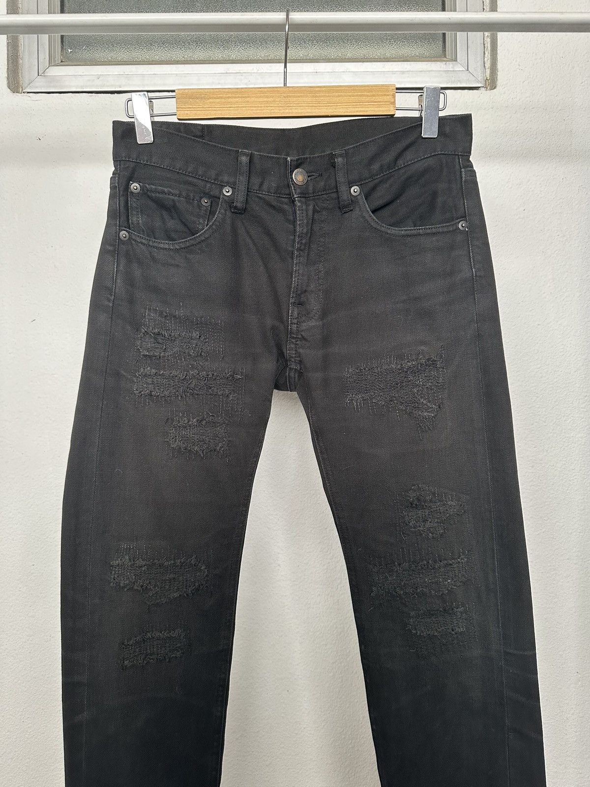 monkey time 00's Monkey time j-rock boro denim jeans Size US 29 - 7 Thumbnail