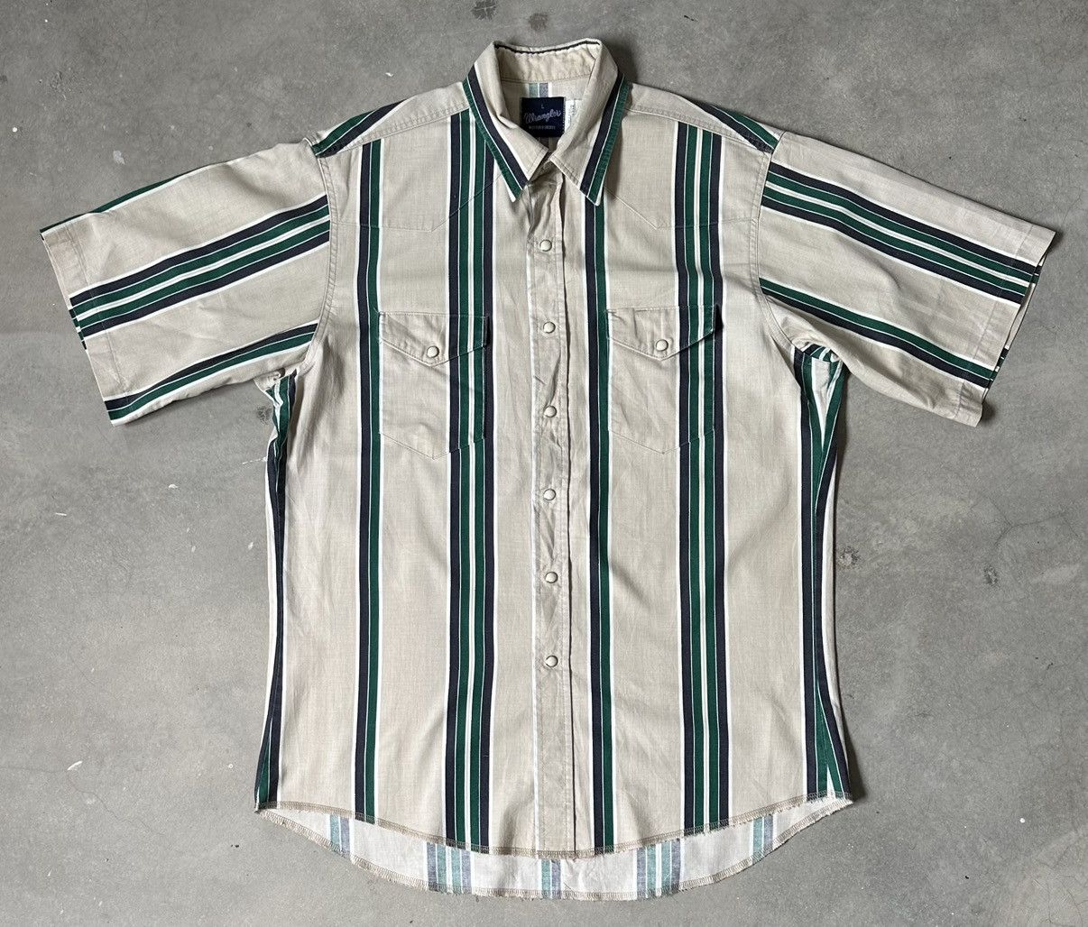 Wrangler VINTAGE WRANGLER STRIPES PEARL SNAP SHIRT Size US L / EU 52-54 / 3 - 1 Thumbnail