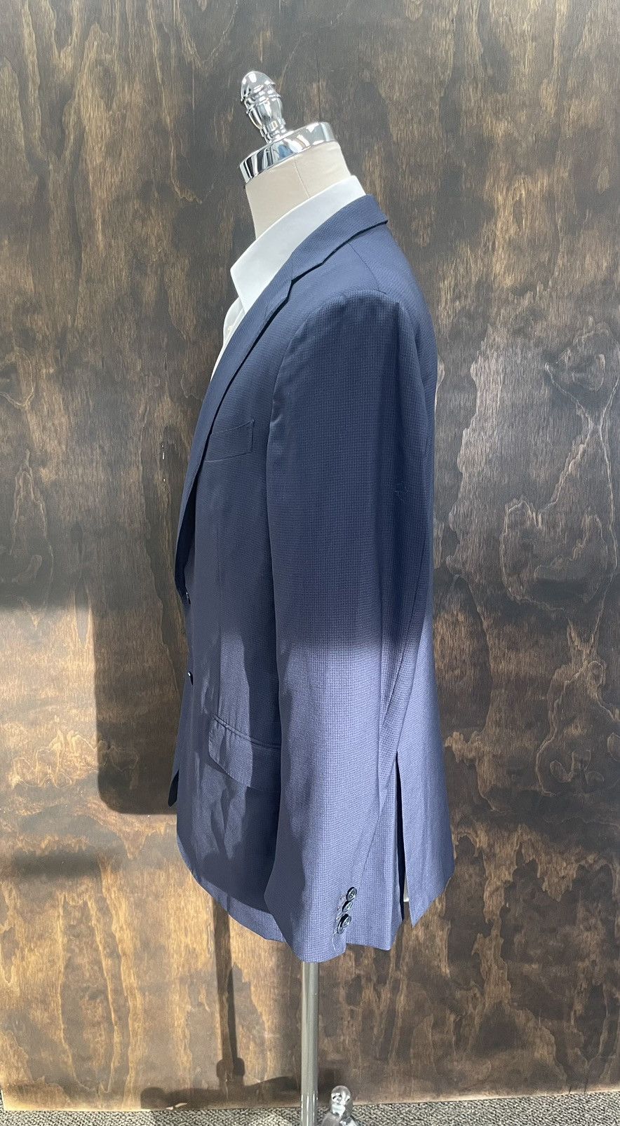 Ermenegildo Zegna Trofeo 600 Micro Check Jacket Size 46L - 6 Thumbnail