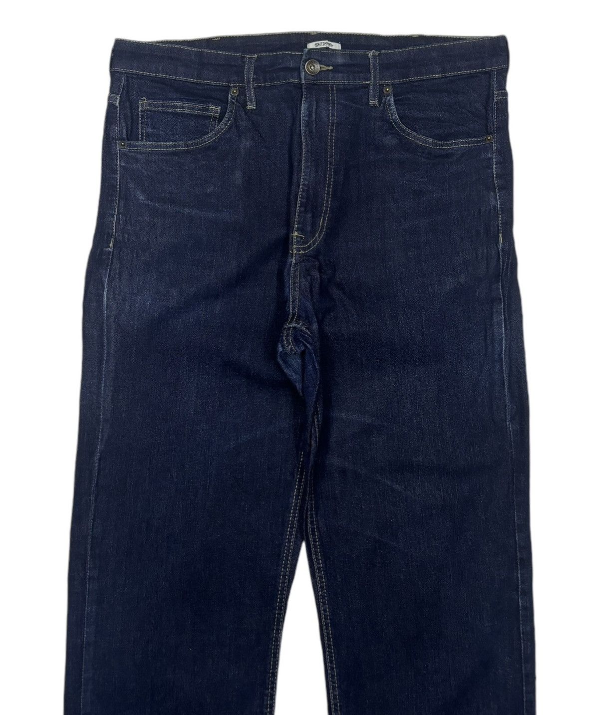 Japanese Brand OUTDOOR PRODUCTS CASUAL BLUE DENIM JEANS Size US 35 - 3 Thumbnail