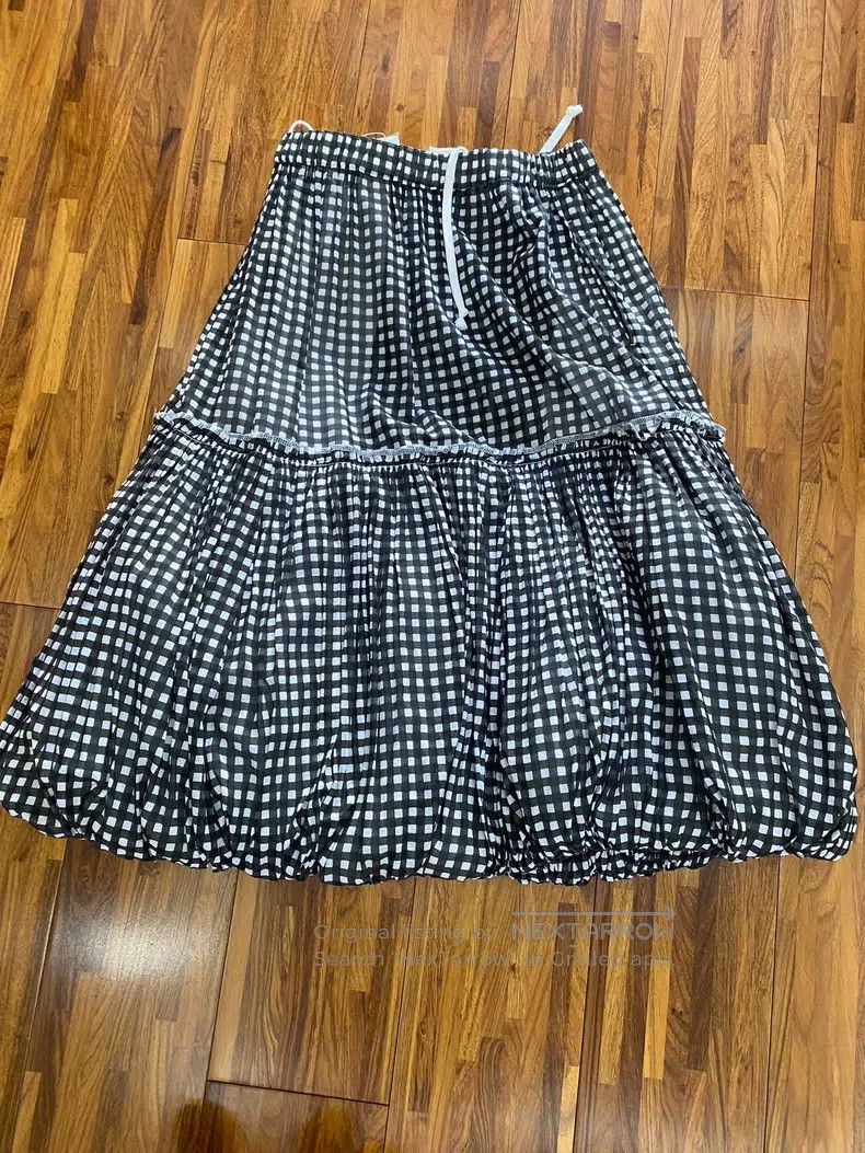 Other Comme Des Garcons size S Plaid cloud balloon puffy half sk Size 22" - 5 Thumbnail