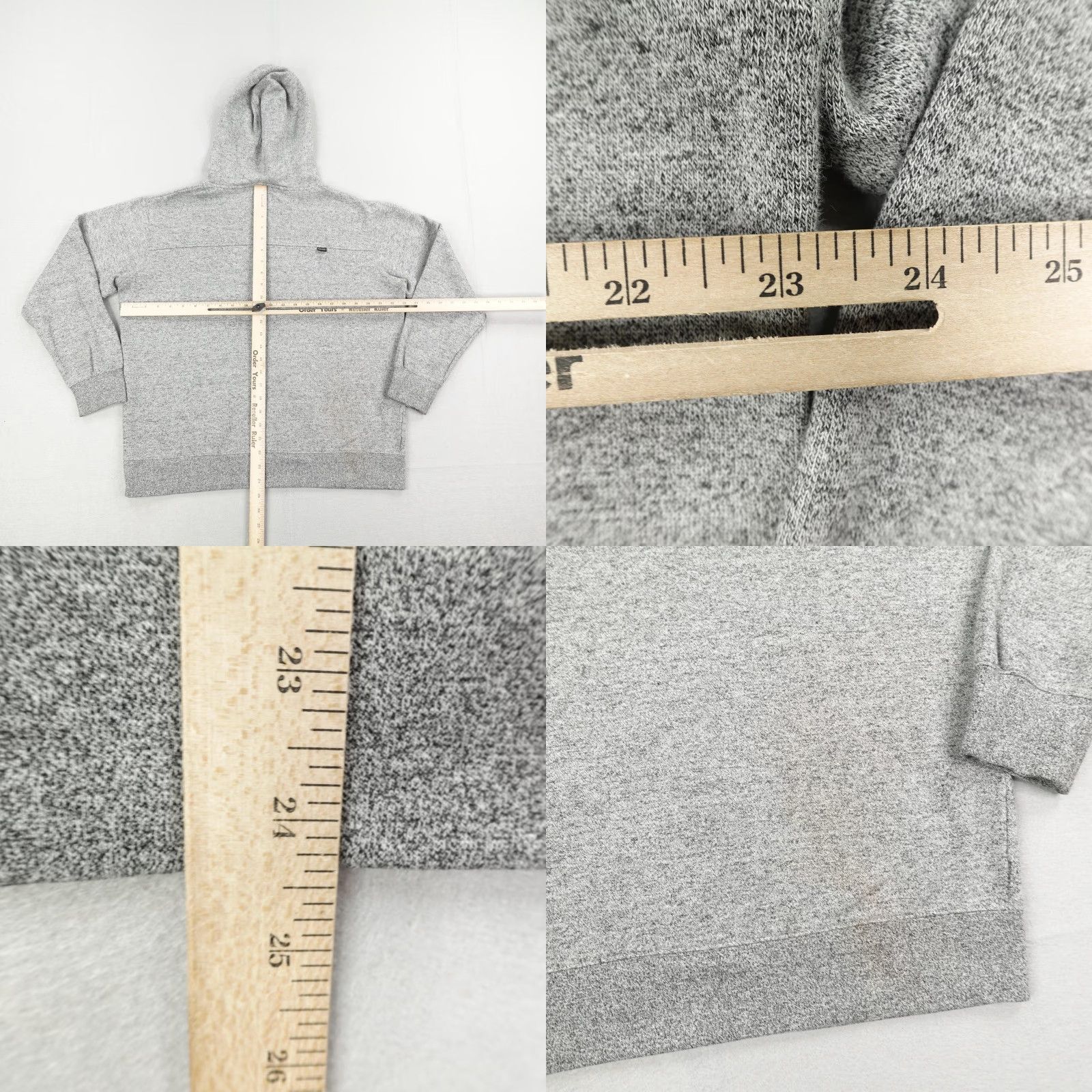 Vintage Hooey Hoodie Mens Large Gray Pullover Cowboy Western Rodeo Pullover Sweatshirt Size US L / EU 52-54 / 3 - 8 Thumbnail