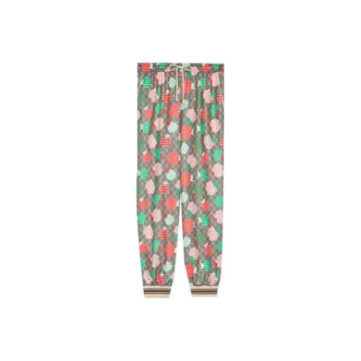 Gucci Gucci FW21 Apple Pattern Sweatpants for Men Size US 27 - 1 Thumbnail