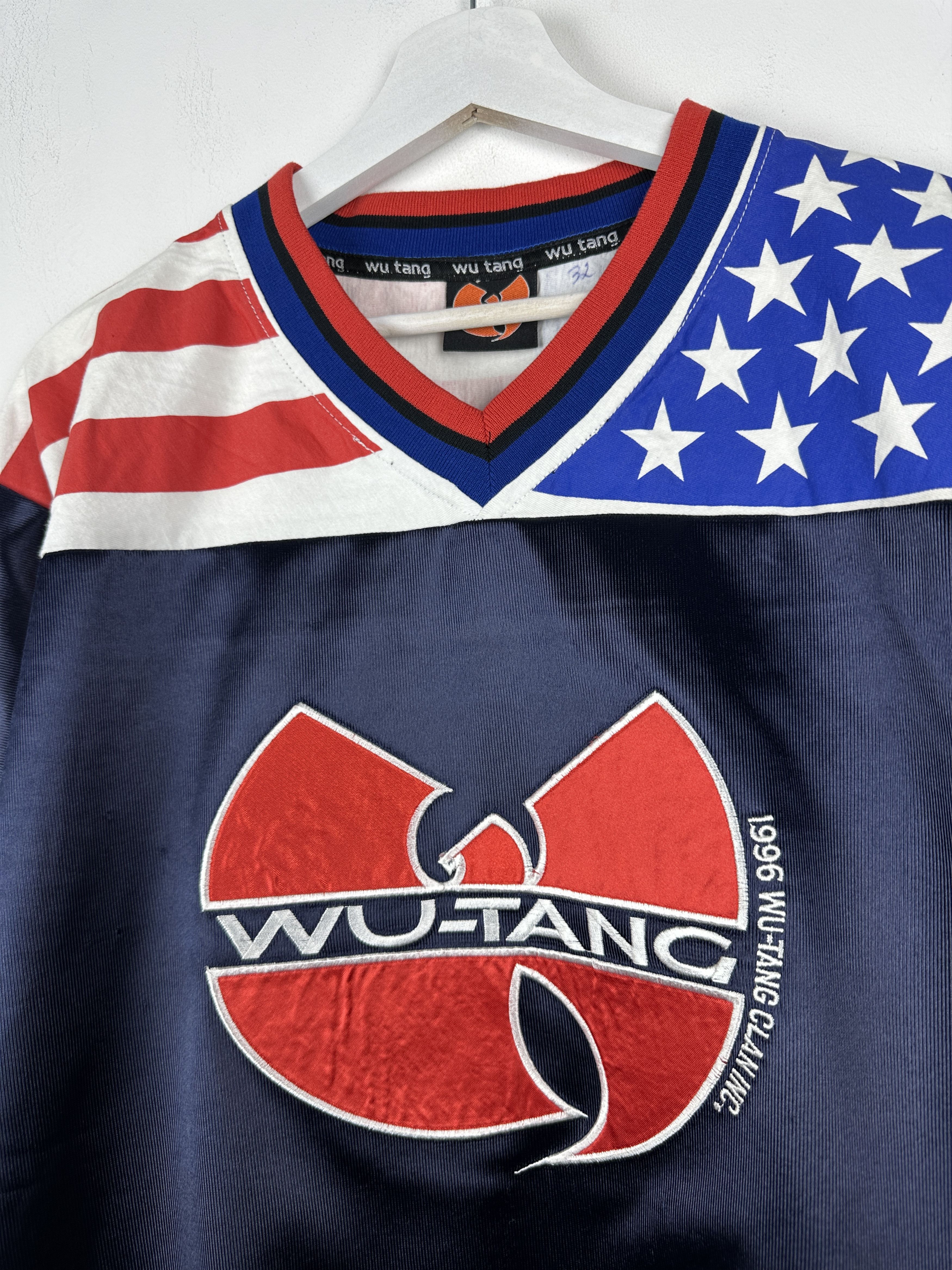 Wu-Tang Clan Wu-Tang Clan 90s Vintage USA Flag Jersey T Shirt Tee Rap Size US XL / EU 56 / 4 - 4 Thumbnail