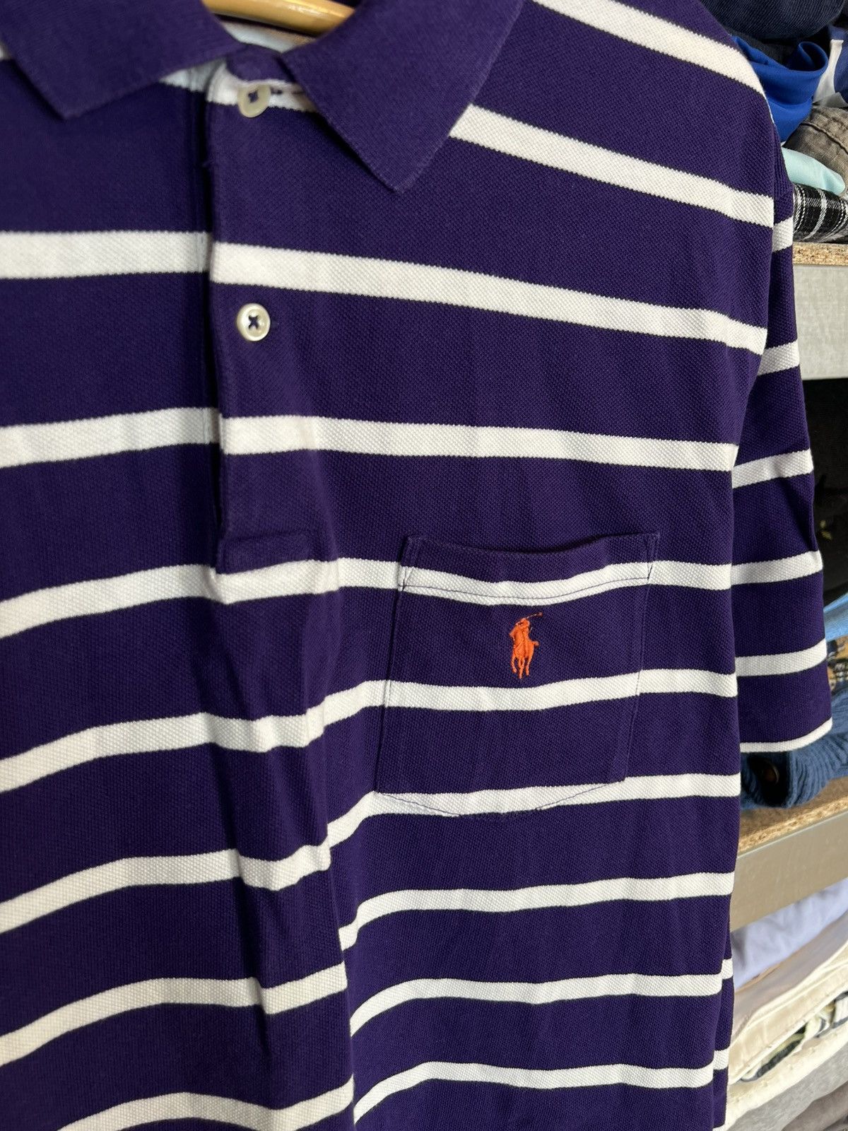 Polo Ralph Lauren × Ralph Lauren Vintage Polo Ralph Lauren Short Sleeve Striped T-Shirt Sz XL Size US XL / EU 56 / 4 - 3 Thumbnail