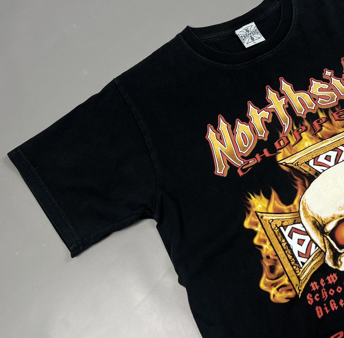 Band Tees × Vintage × West Coast Choppers Rare Vintage West Coast Choppers Northside Biker T Shirt Size US L / EU 52-54 / 3 - 8 Thumbnail