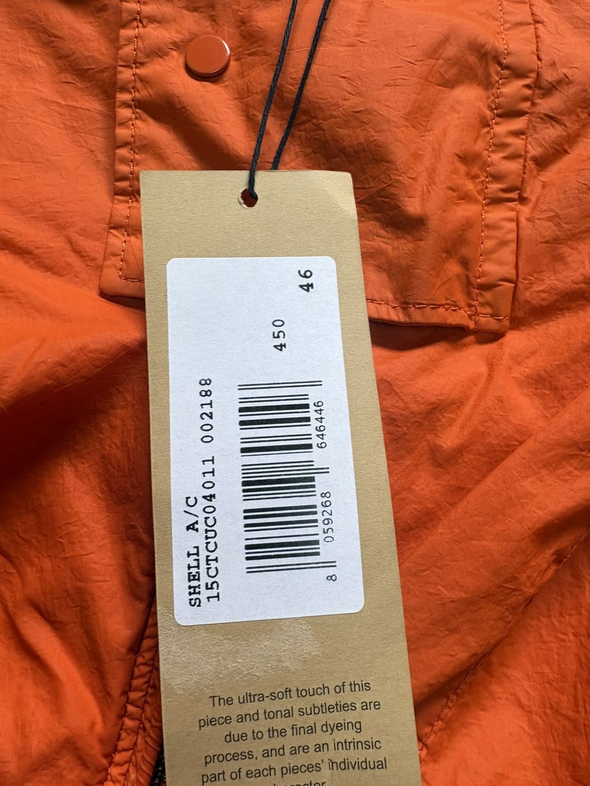 Ten C Ten c Shell A/C Jacket – Orange – Size 46 Size US S / EU 44-46 / 1 - 6 Thumbnail