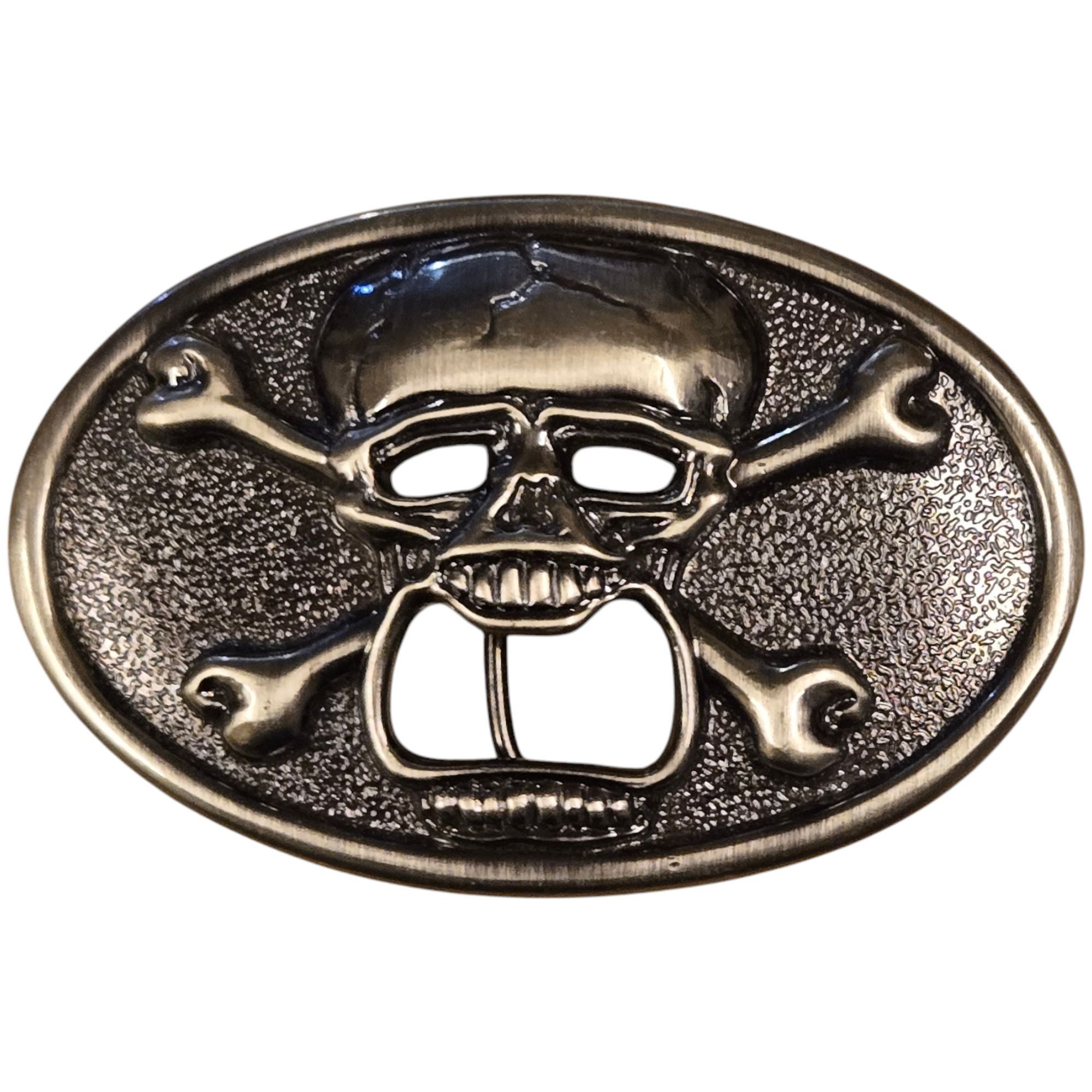 Other Skull and Crossbones Belt Buckle Beer Bottle Opener Biker Co Size ONE SIZE - 14 Thumbnail