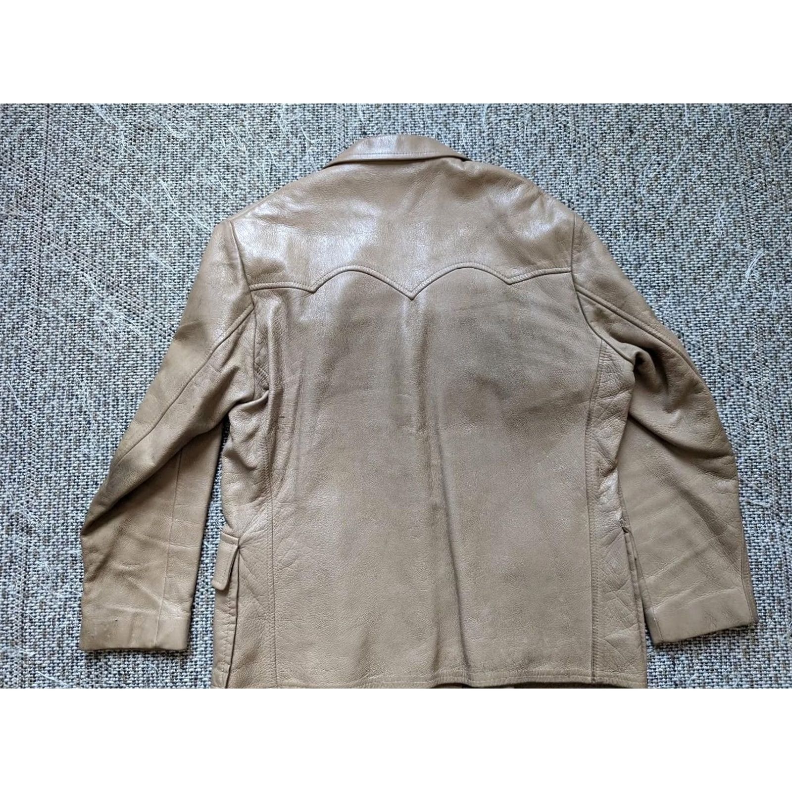 Vintage VINTAGE DEERSKIN leather COWBOY western blazer jacket 42 brown USA Made M Mens Size 40R - 5 Thumbnail