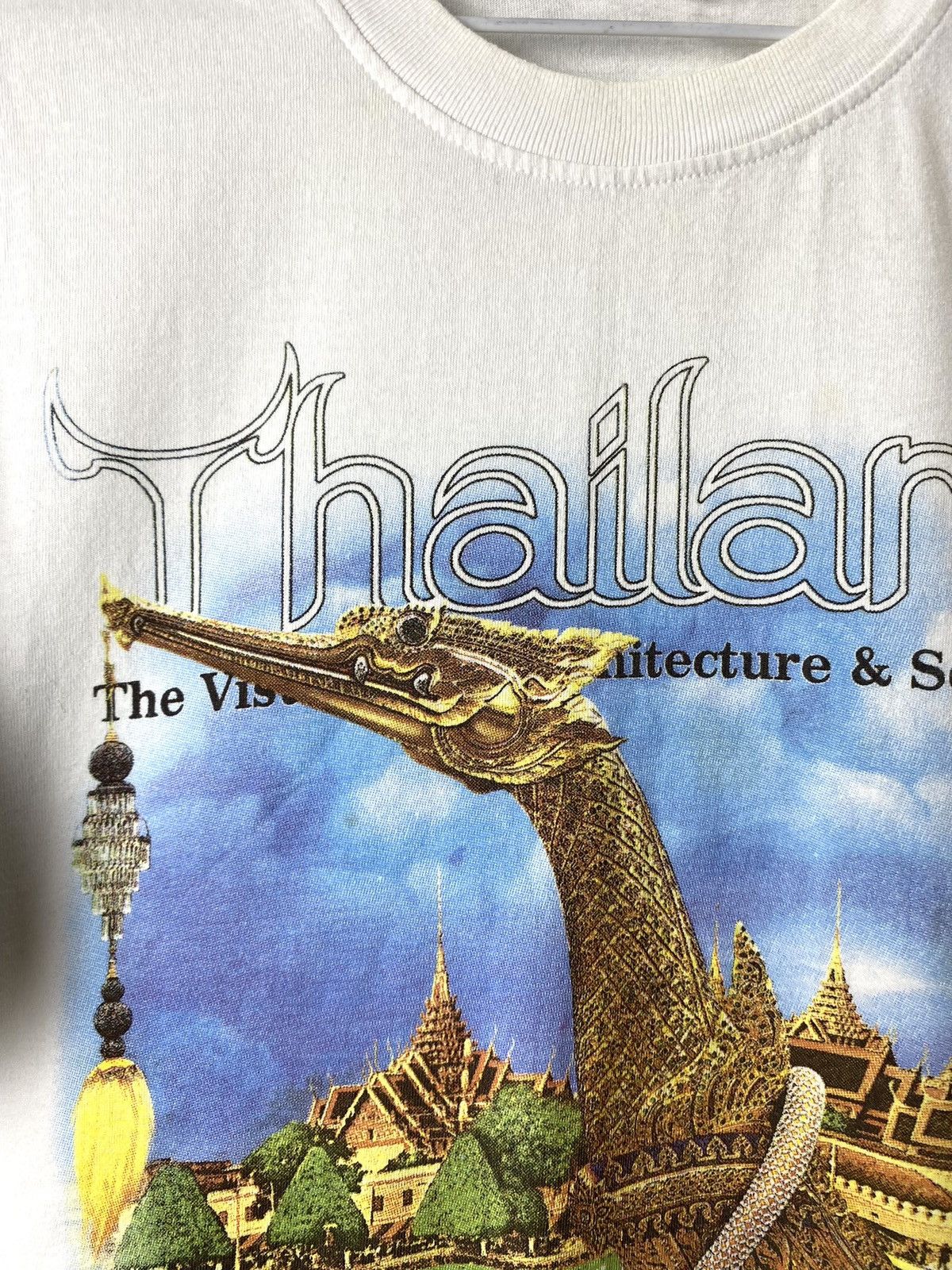 Band Tees 1990’s Vintage Thailand Bangkok Gold Dragon Art T Shirt Size US L / EU 52-54 / 3 - 3 Thumbnail