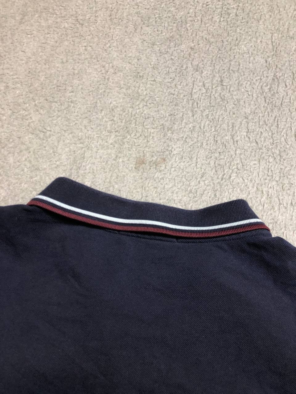 Fred Perry FRED PERRY Mens Navy Blue Plain Polo Shirt Size US XXL / EU 58 / 5 - 14 Thumbnail