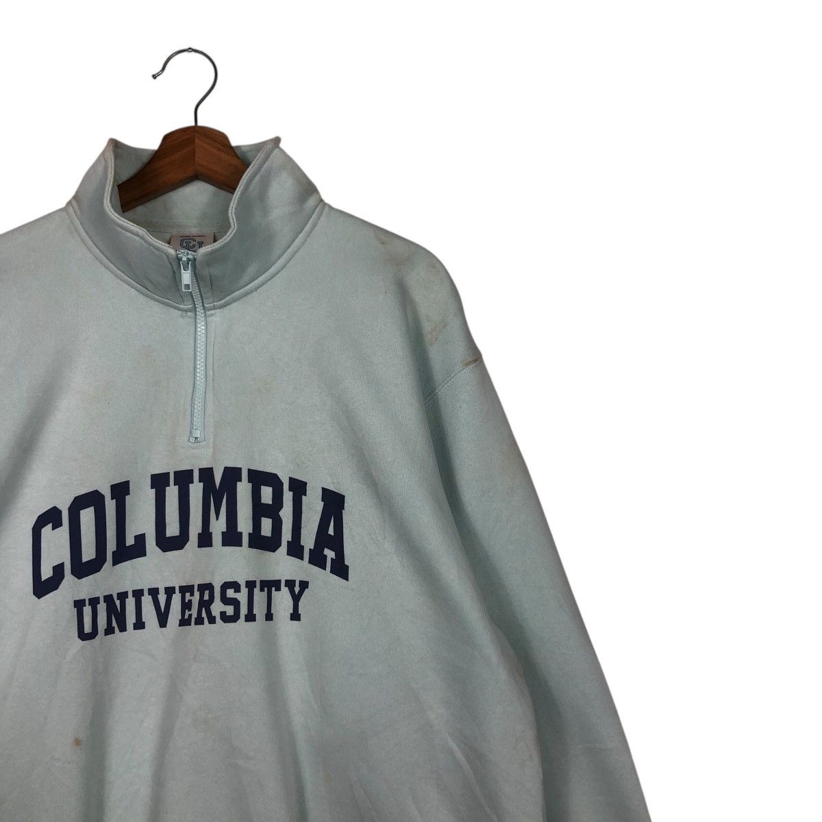 Japanese Brand 📌Vintage Half Zipper Sweater Columbia University X GU Japan Size US L / EU 52-54 / 3 - 7 Thumbnail