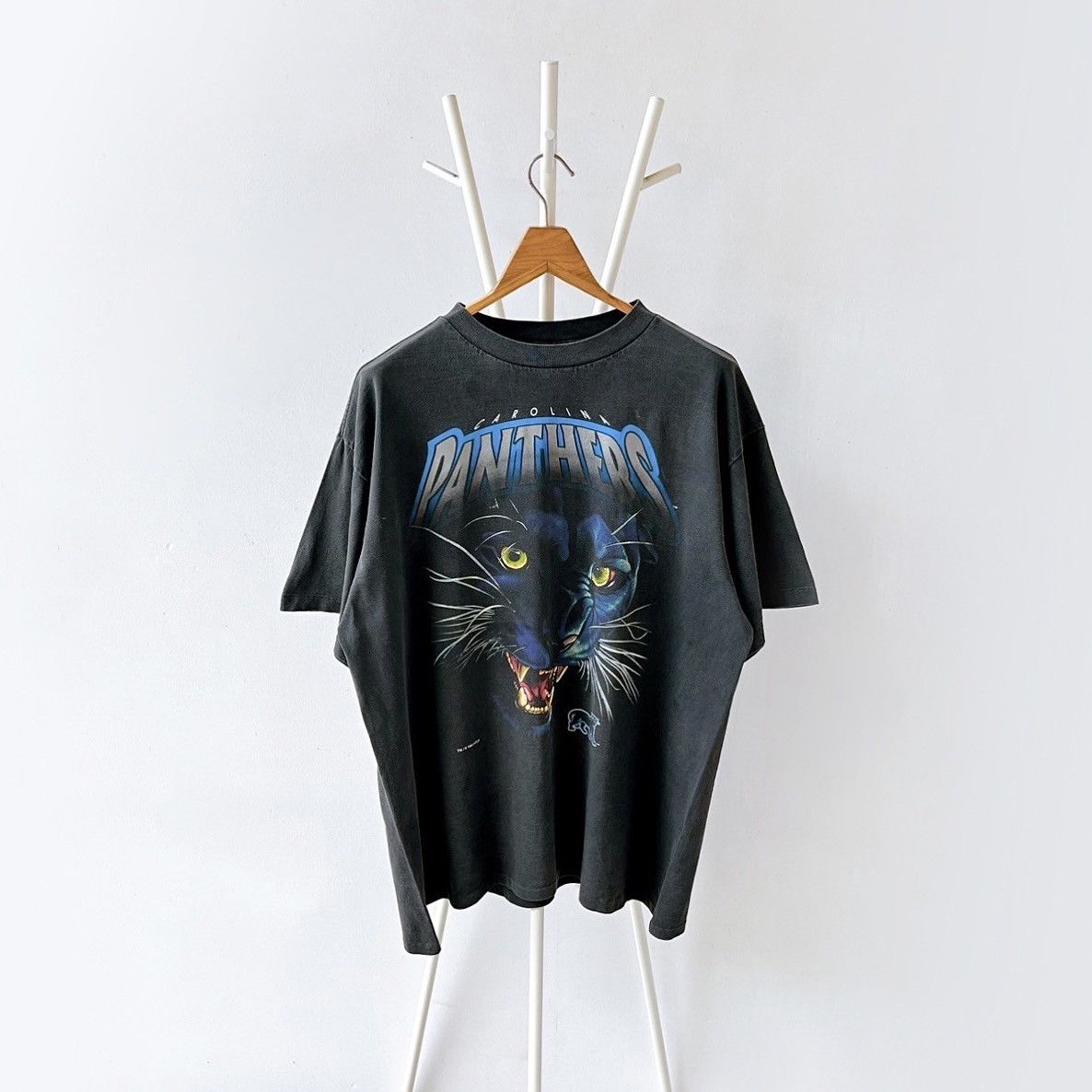 Salem Sportswear × Vintage 90s Carolina Panthers NFL t-shirt/ XL Size US XL / EU 56 / 4 - 1 Thumbnail