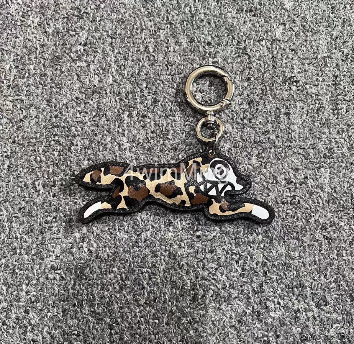 Billionaire Boys Club BBC Leopard Print Running Dog Leather Keychain / Charm Size ONE SIZE - 3 Thumbnail
