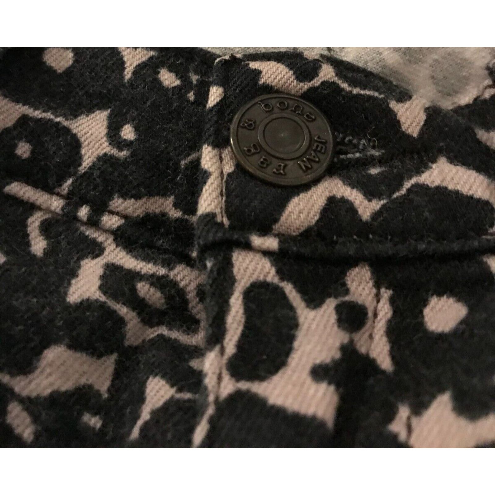 Rag & Bone Rag & Bone Skinny Amoeba Black/Brown Leopard Mid Rise Jeans Size 27" / US 4 / IT 40 - 5 Thumbnail