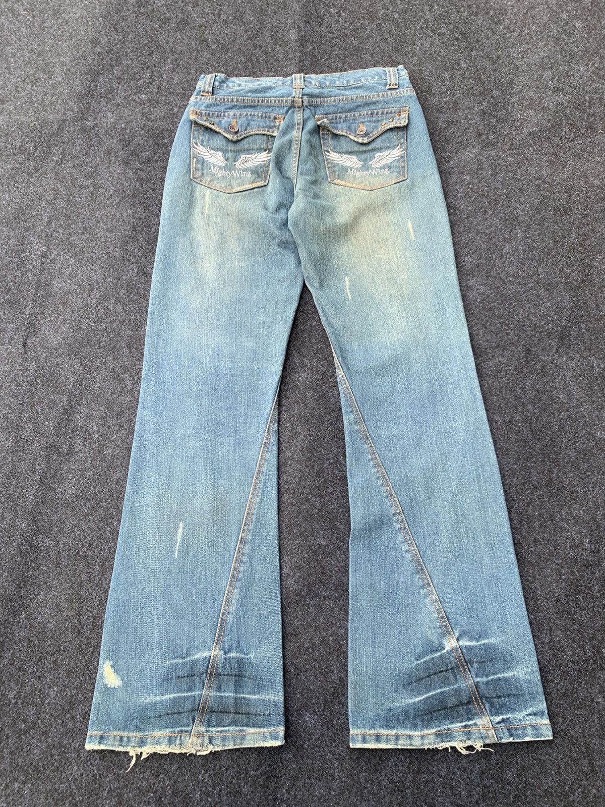 Japanese Brand Nylaus Flare Cut Denim – Rare Japan Brand 30x32 Size US 30 / EU 46 - 3 Thumbnail