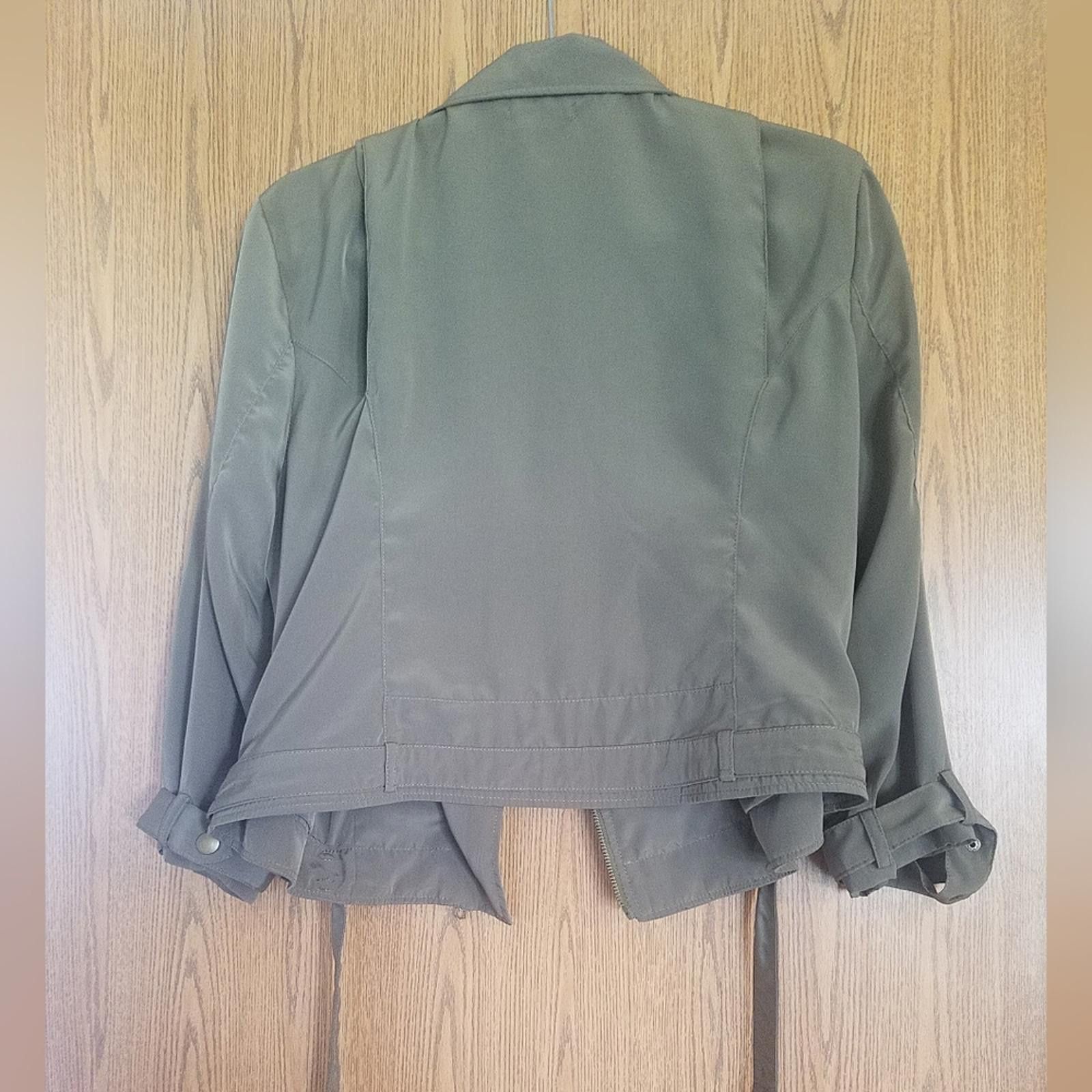 Bar III Bar III Women's Olive Jacket Size Large Size L / US 10 / IT 46 - 2 Thumbnail