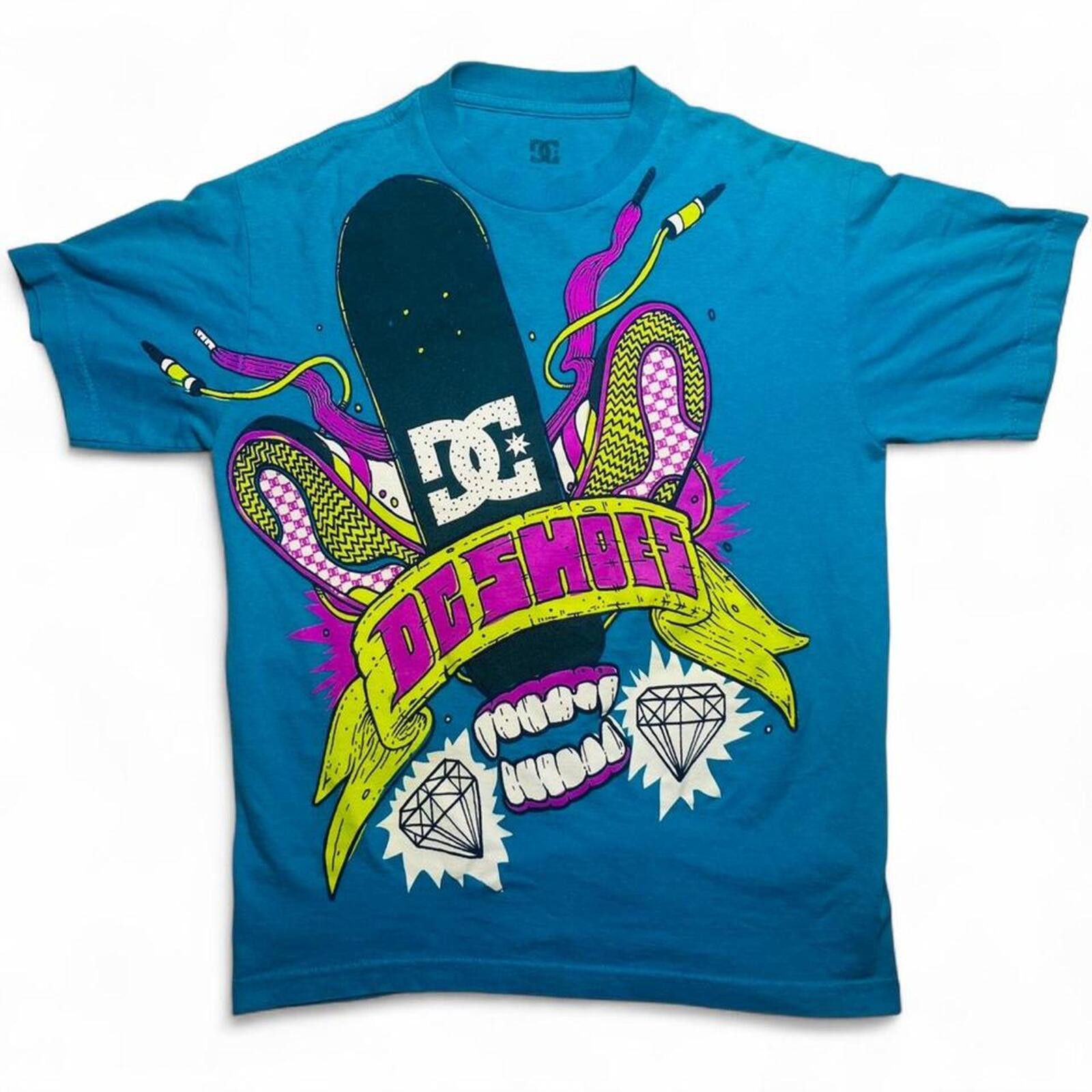 Other Y2K DC Shoes Graphic Skate T-Shirt Small Skateboarding Tee Size US S / EU 44-46 / 1 - 1 Thumbnail